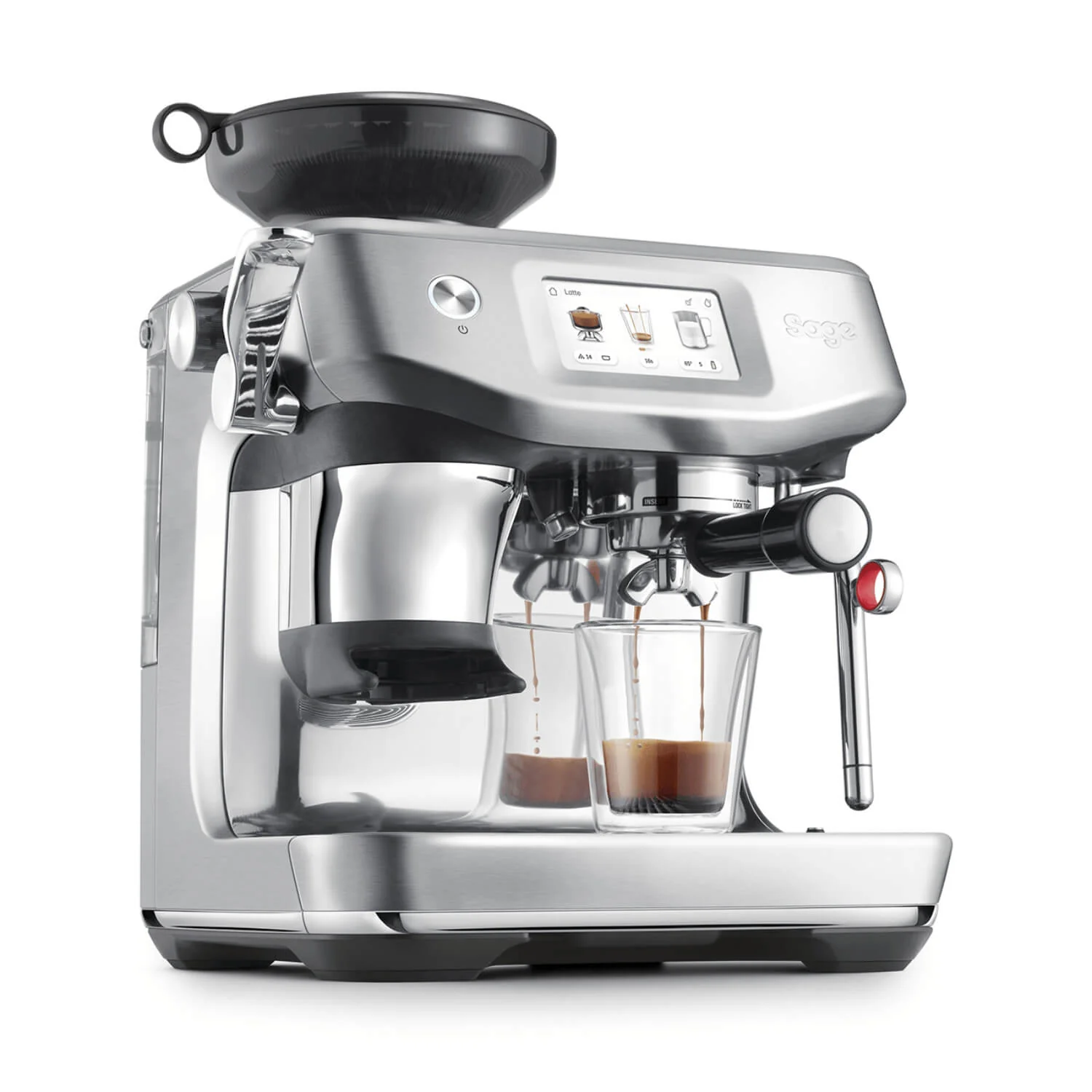 Sage Appliances SES882BSS Barista Touch Impress Bean To Cup Espresso Coffee Machine with Cold Brew - Brushed Stainless Steel - Image 2
