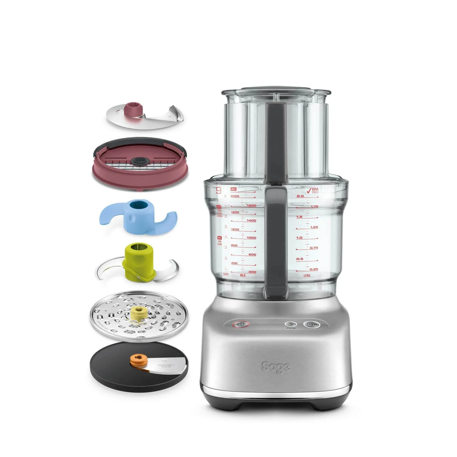 Sage Appliances SFP638BSS2GUK1 The Paradice 9 Food Processor - Stainless Steel - Image 3
