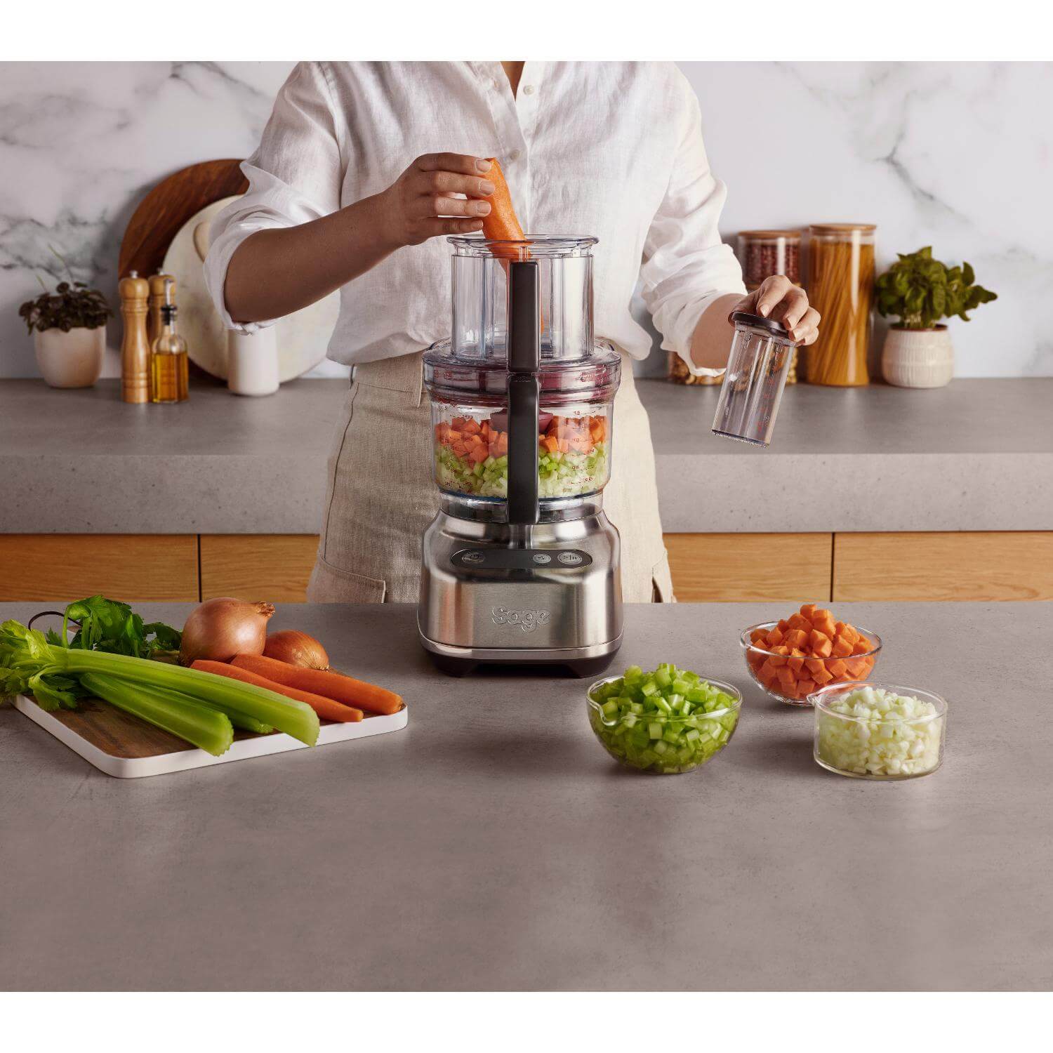 Sage Appliances SFP638BSS2GUK1 The Paradice 9 Food Processor - Stainless Steel - Image 5