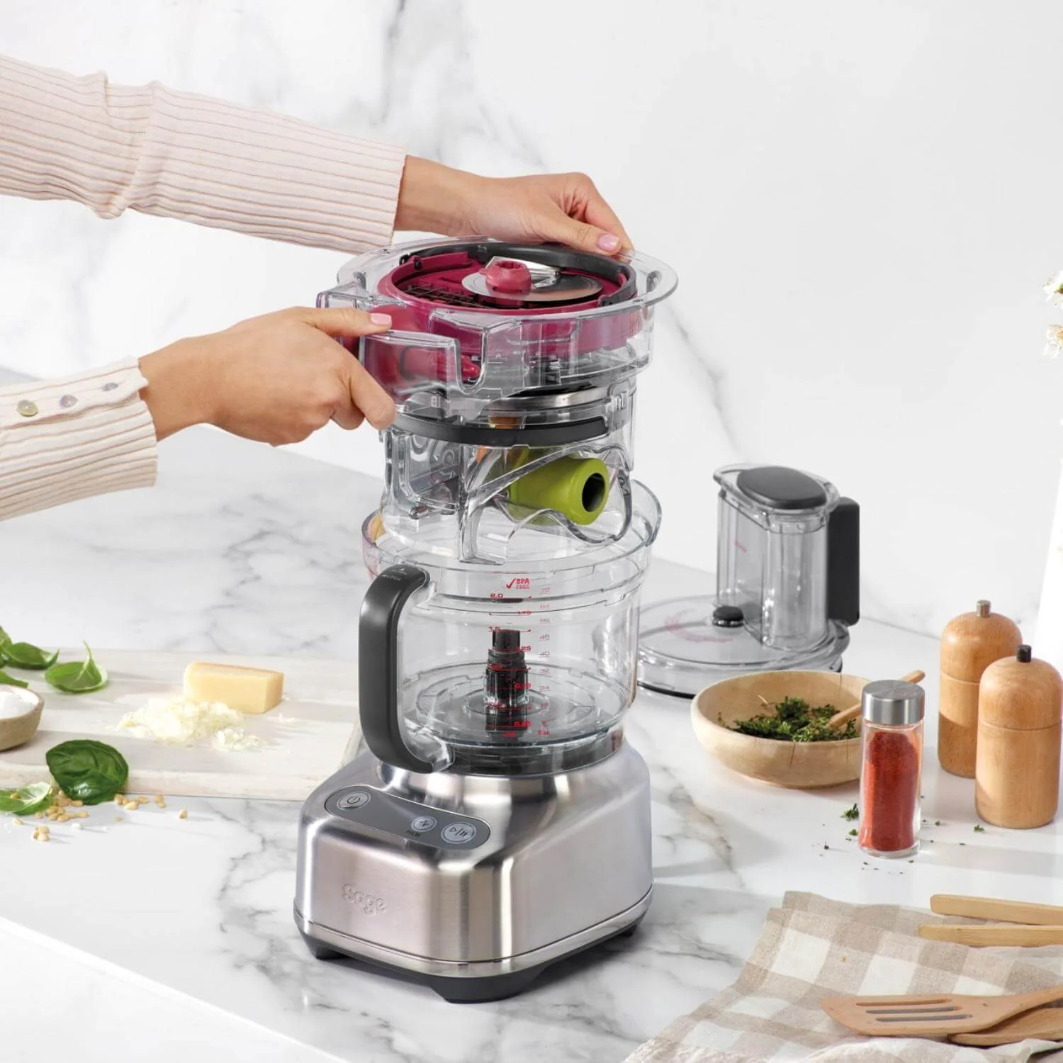 Sage Appliances SFP638BSS2GUK1 The Paradice 9 Food Processor - Stainless Steel - Image 7