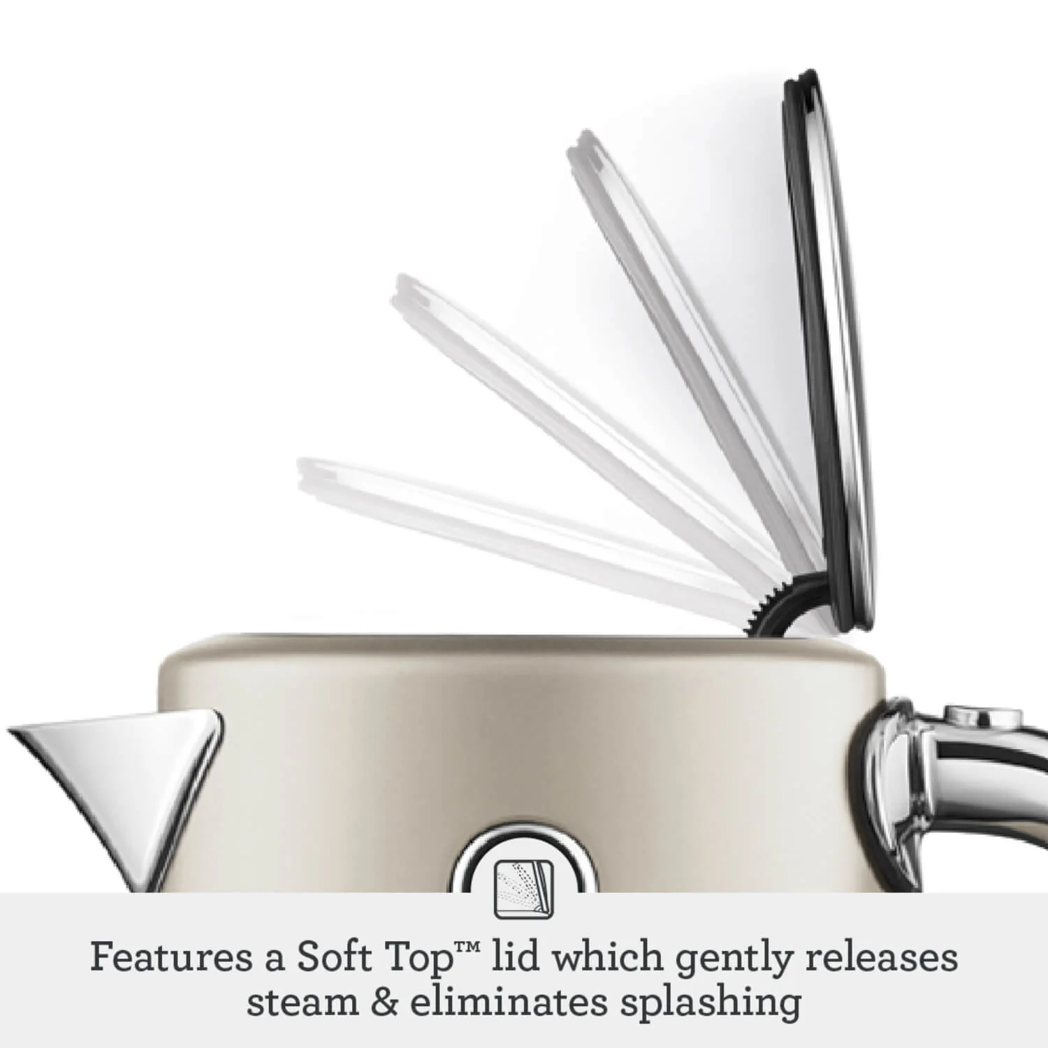Sage Appliances SKE735ALM Soft Top Luxe Kettle - Almond Nougat - Image 2