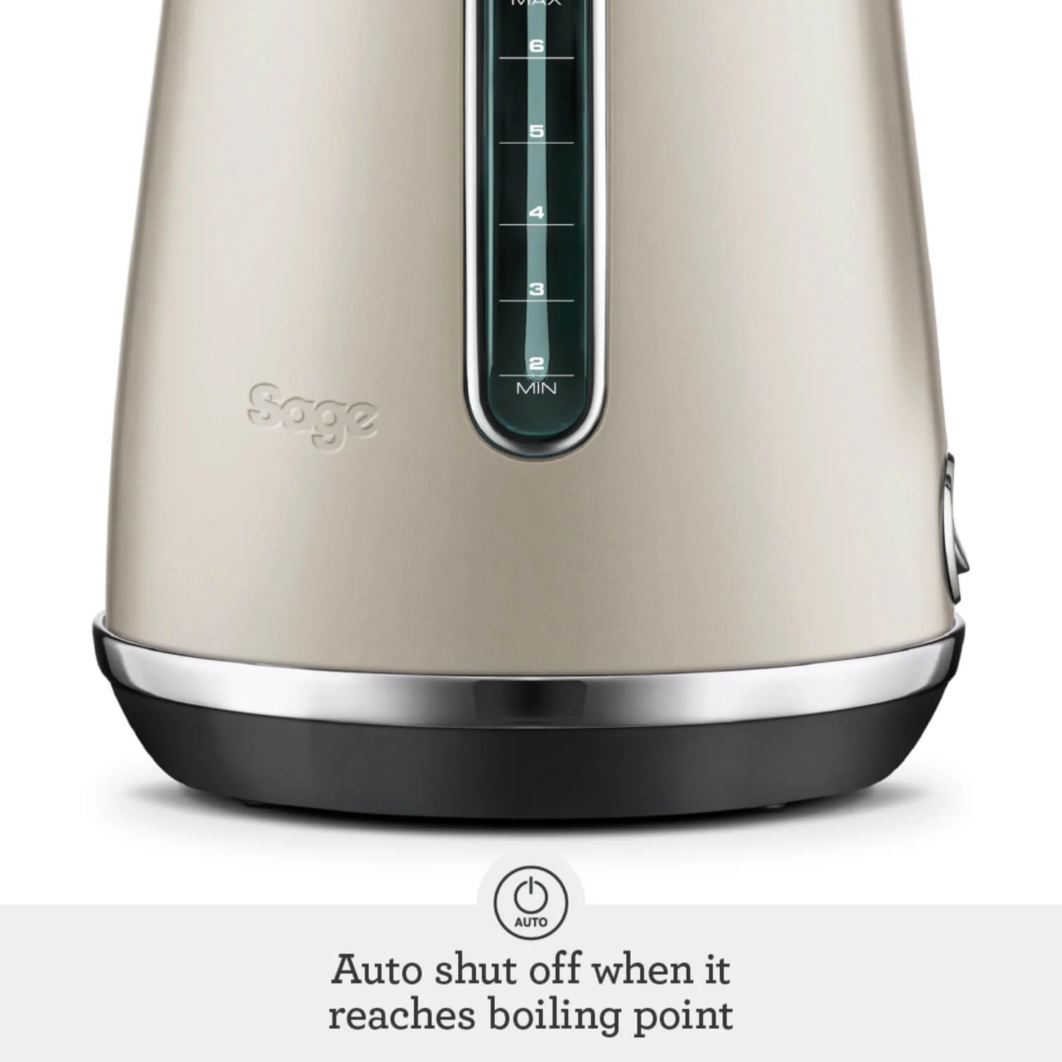 Sage Appliances SKE735ALM Soft Top Luxe Kettle - Almond Nougat - Image 4
