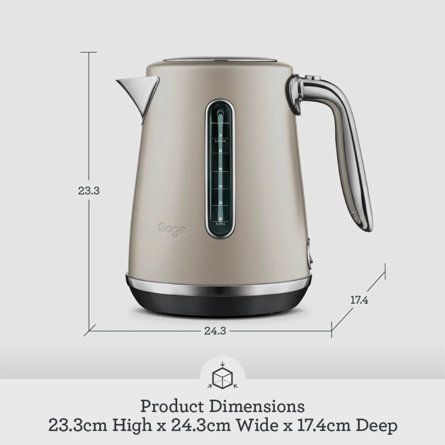 Sage Appliances SKE735ALM Soft Top Luxe Kettle - Almond Nougat - Image 7