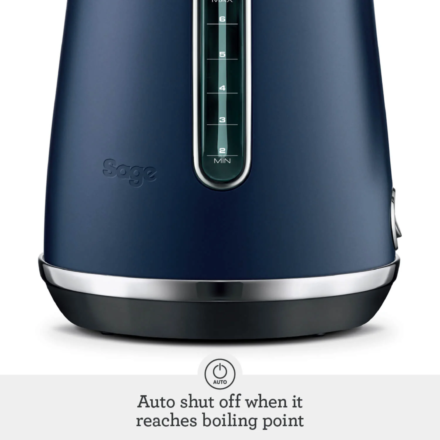 Sage Appliances SKE735DBL Soft Top Luxe Kettle - Damson Blue - Image 4