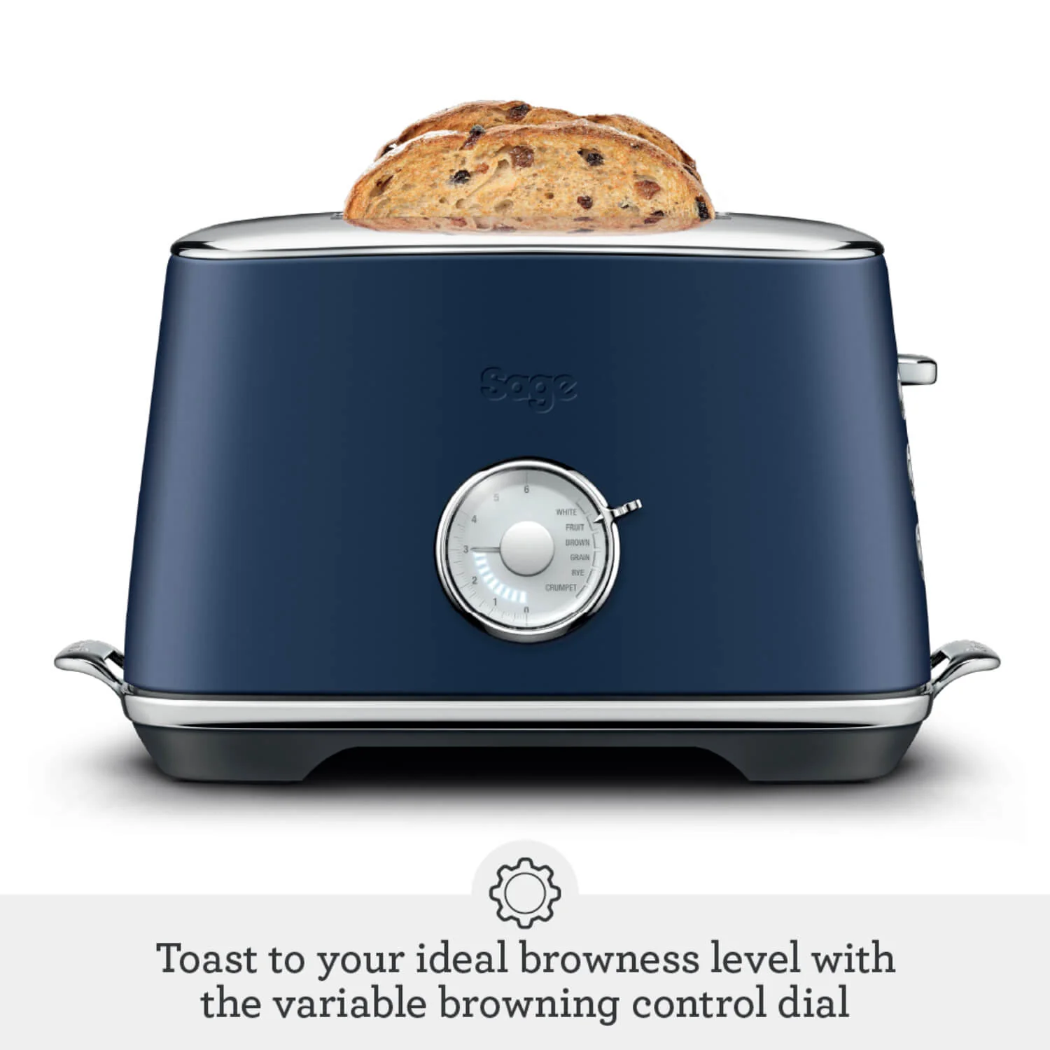 Sage Appliances STA735DBL Toast Select Luxe 2-Slice Toaster - Damson Blue - Image 4