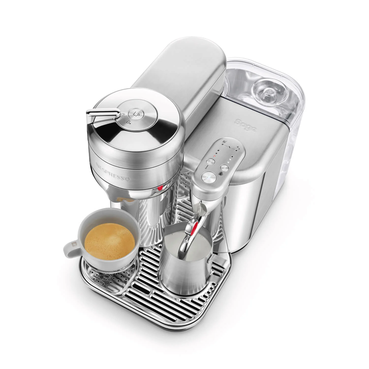 Sage Appliances Vertuo Creatista SVE850 Automatic Pod Coffee Machine - Brushed Stainless Steel - Image 2