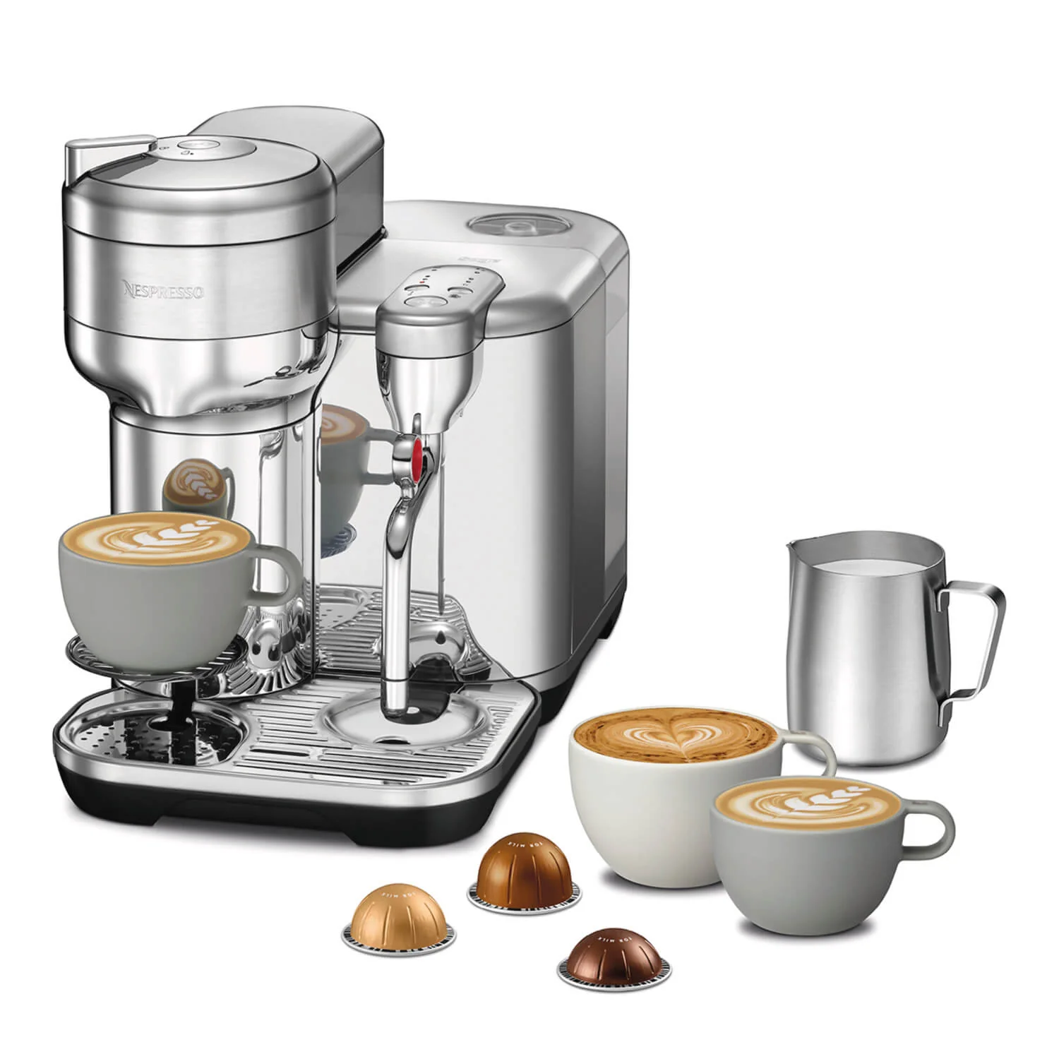 Sage Appliances Vertuo Creatista SVE850 Automatic Pod Coffee Machine - Brushed Stainless Steel - Image 5
