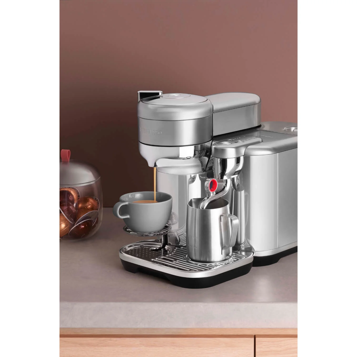 Sage Appliances Vertuo Creatista SVE850 Automatic Pod Coffee Machine - Brushed Stainless Steel - Image 9