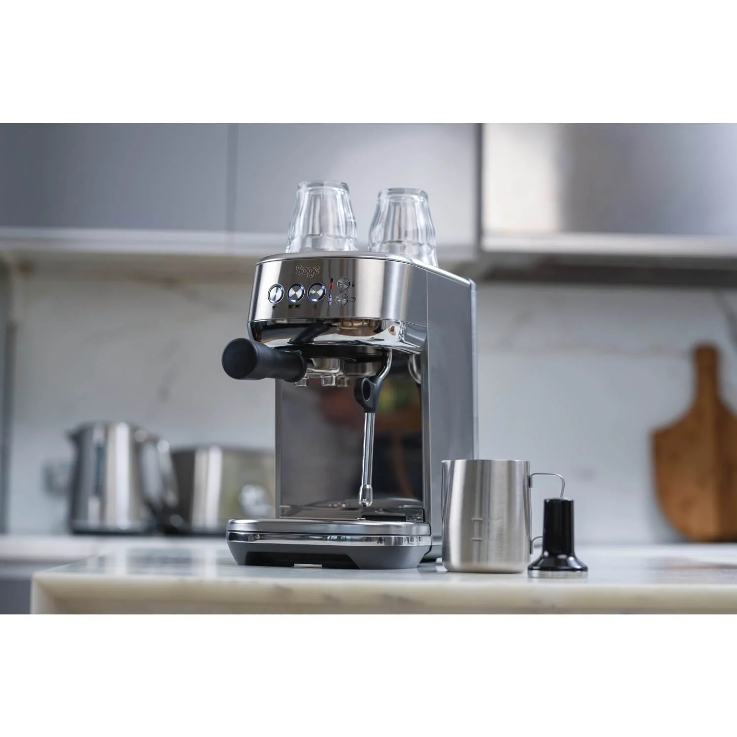Sage Appliances SES500BSS Bambino Plus Coffee Machine - Silver - Image 12