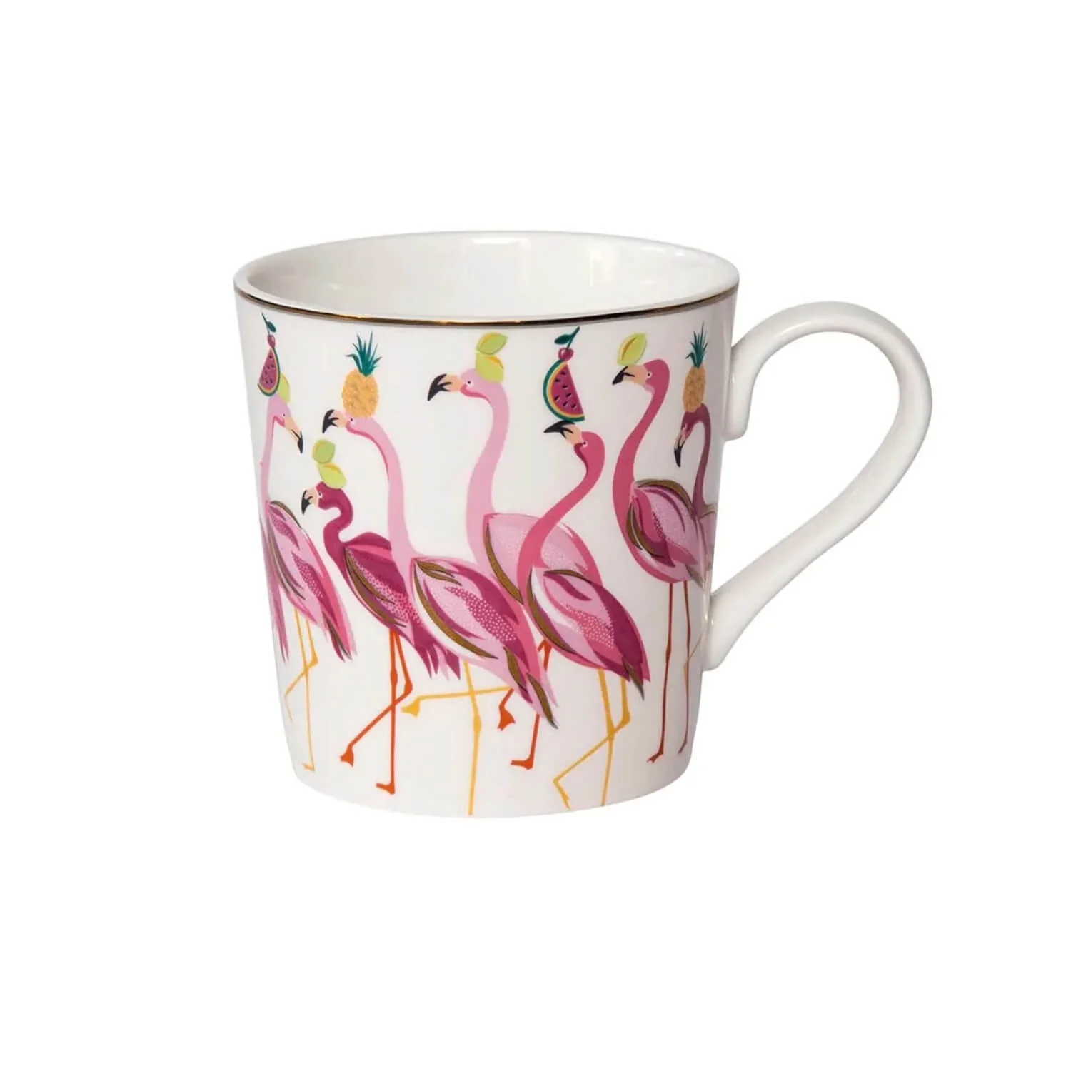Sara Miller London 340ml Fine China Mug - Fabulous Flamingo