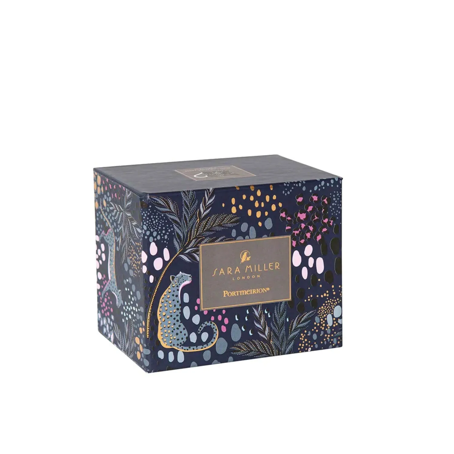 Sara Miller London 340ml Fine China Mug - Midnight Leopard - Image 6