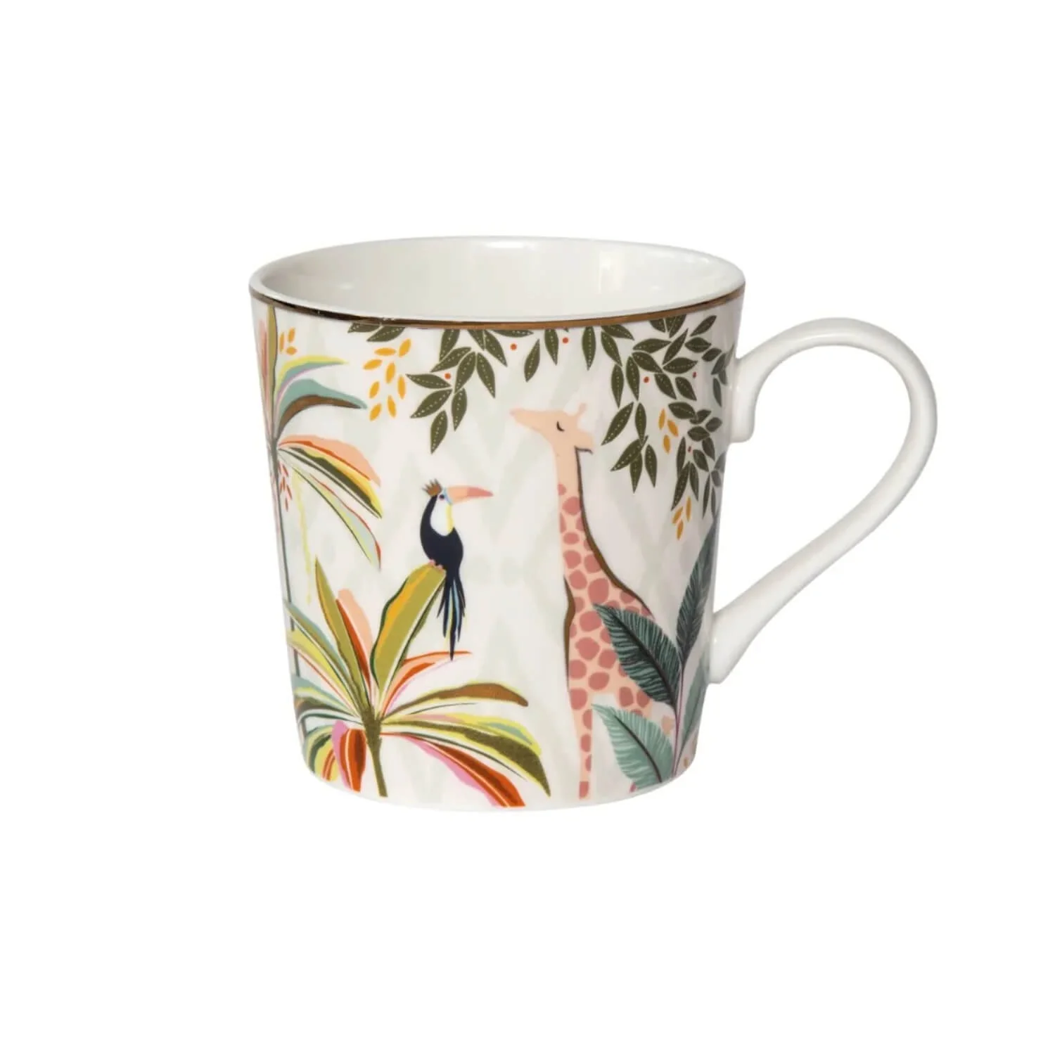 Sara Miller London 340ml Fine China Mug - Palm Garden
