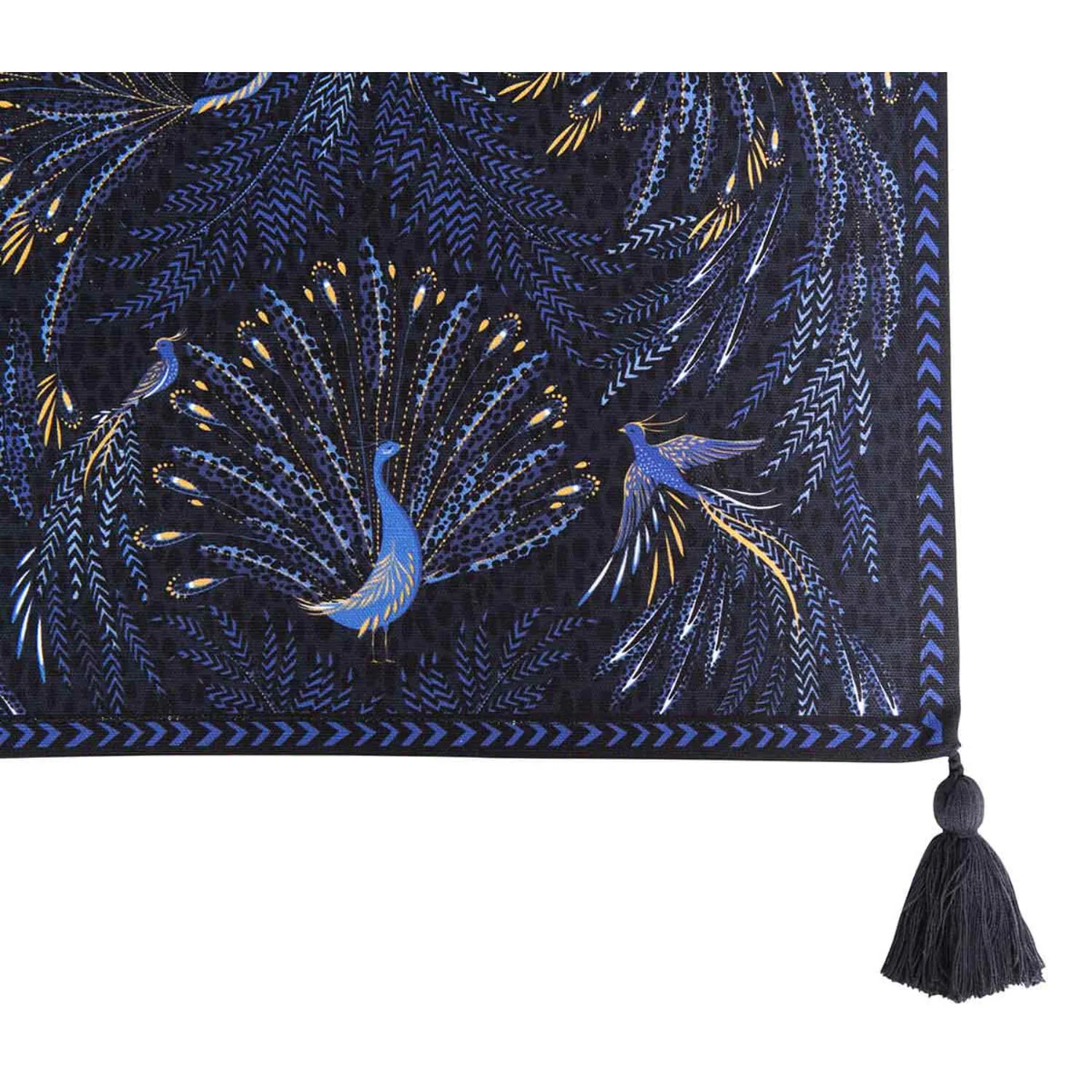 Sara Miller London Anniversary 250cm x 35cm Table Runner - Peacock Parade - Image 4