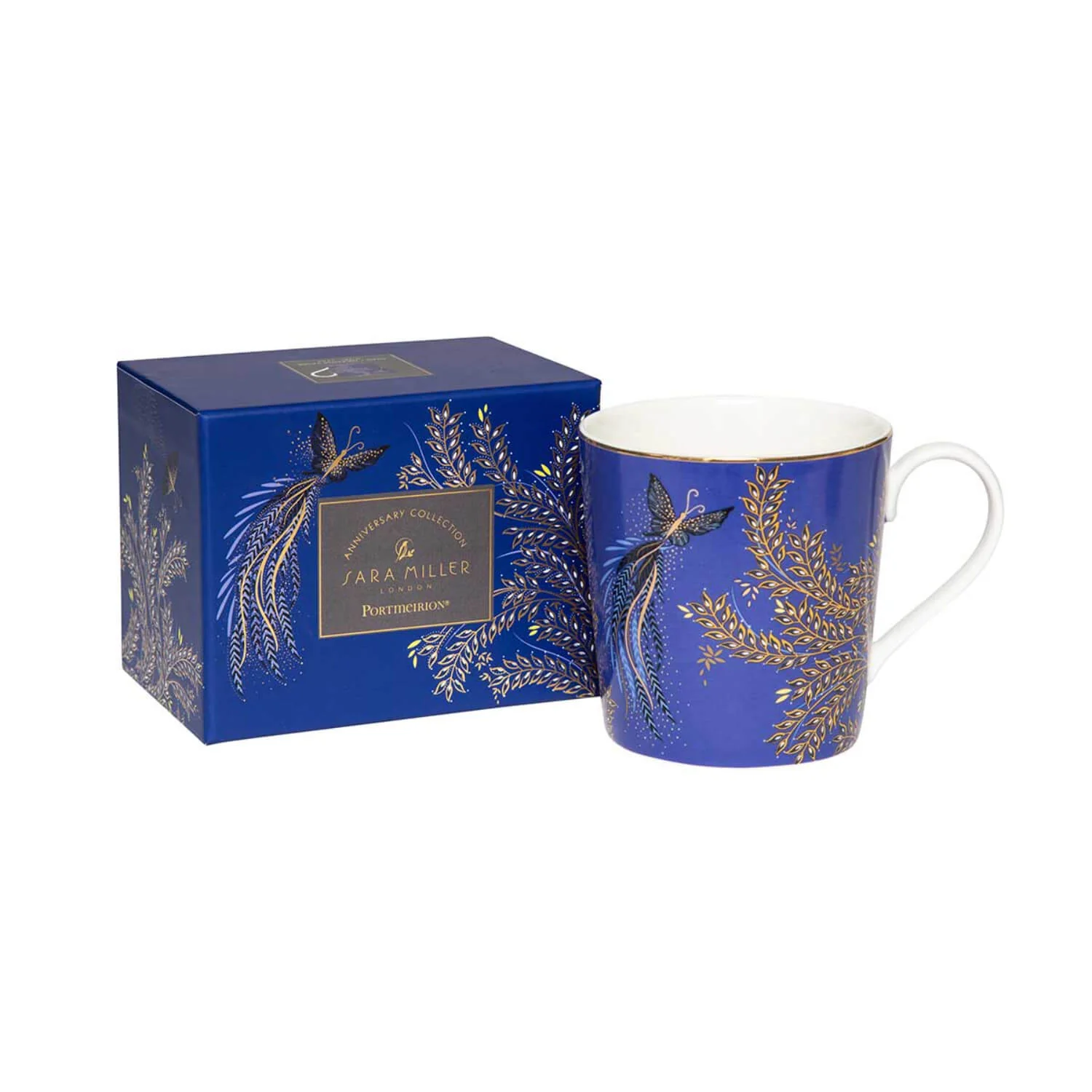Sara Miller London Anniversary 340ml Mug - Butterfly Trails - Image 3