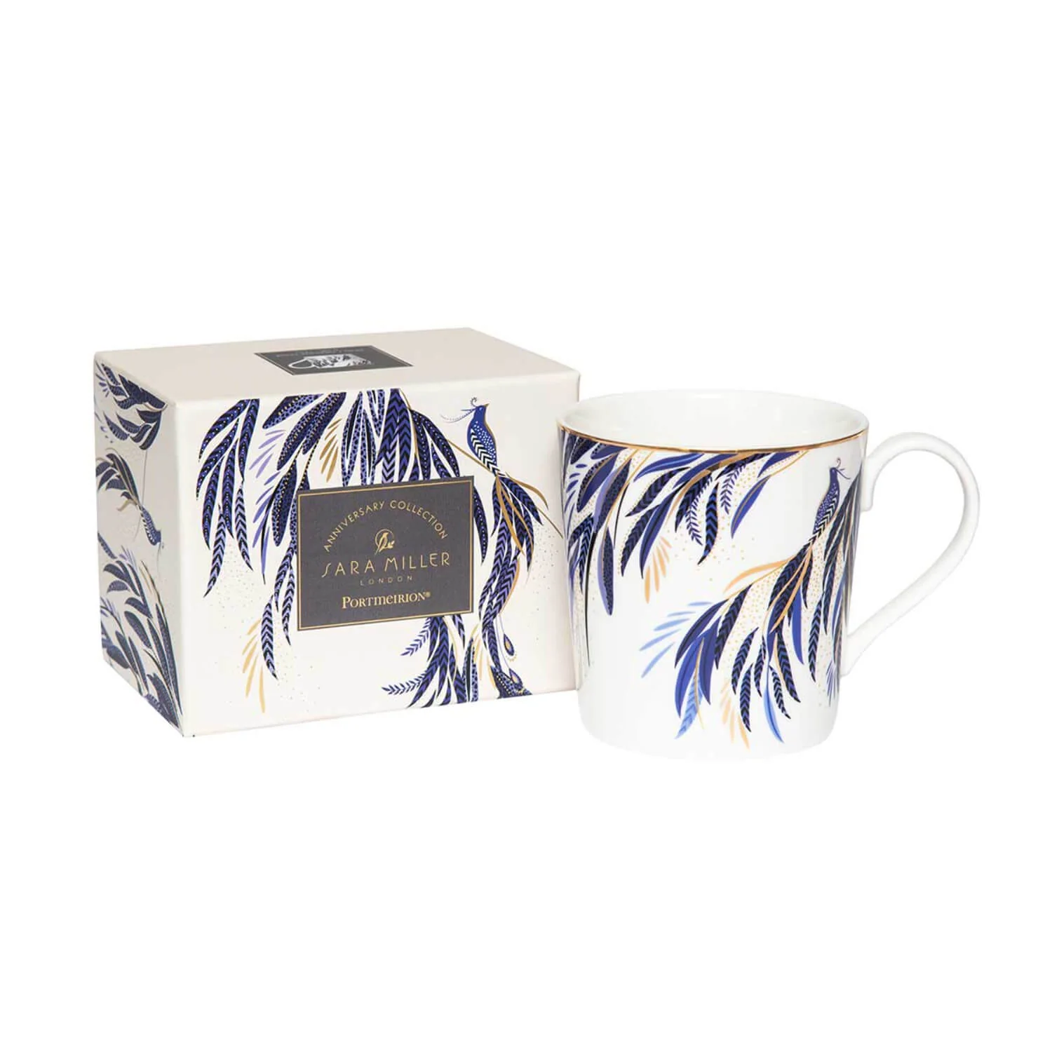 Sara Miller London Anniversary 340ml Mug - Feather Tail - Image 3