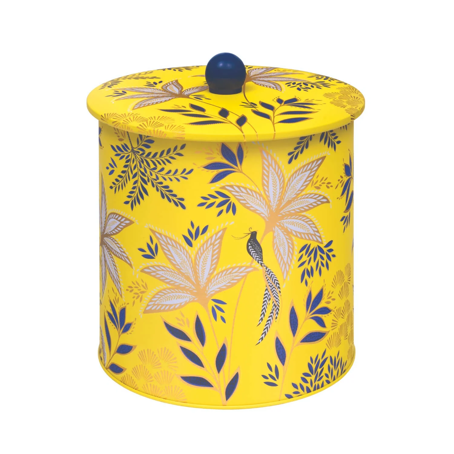 Sara Miller London Anniversary Biscuit Barrel - Yellow