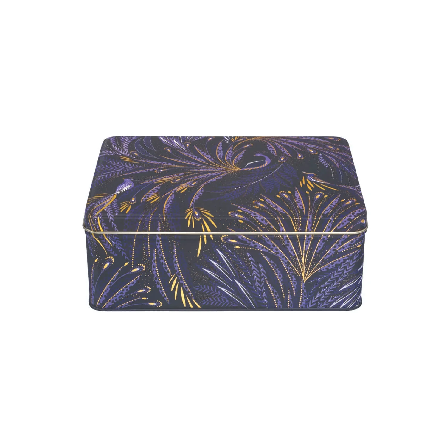 Sara Miller London Anniversary Deep Rectangular Tin - Navy Blue