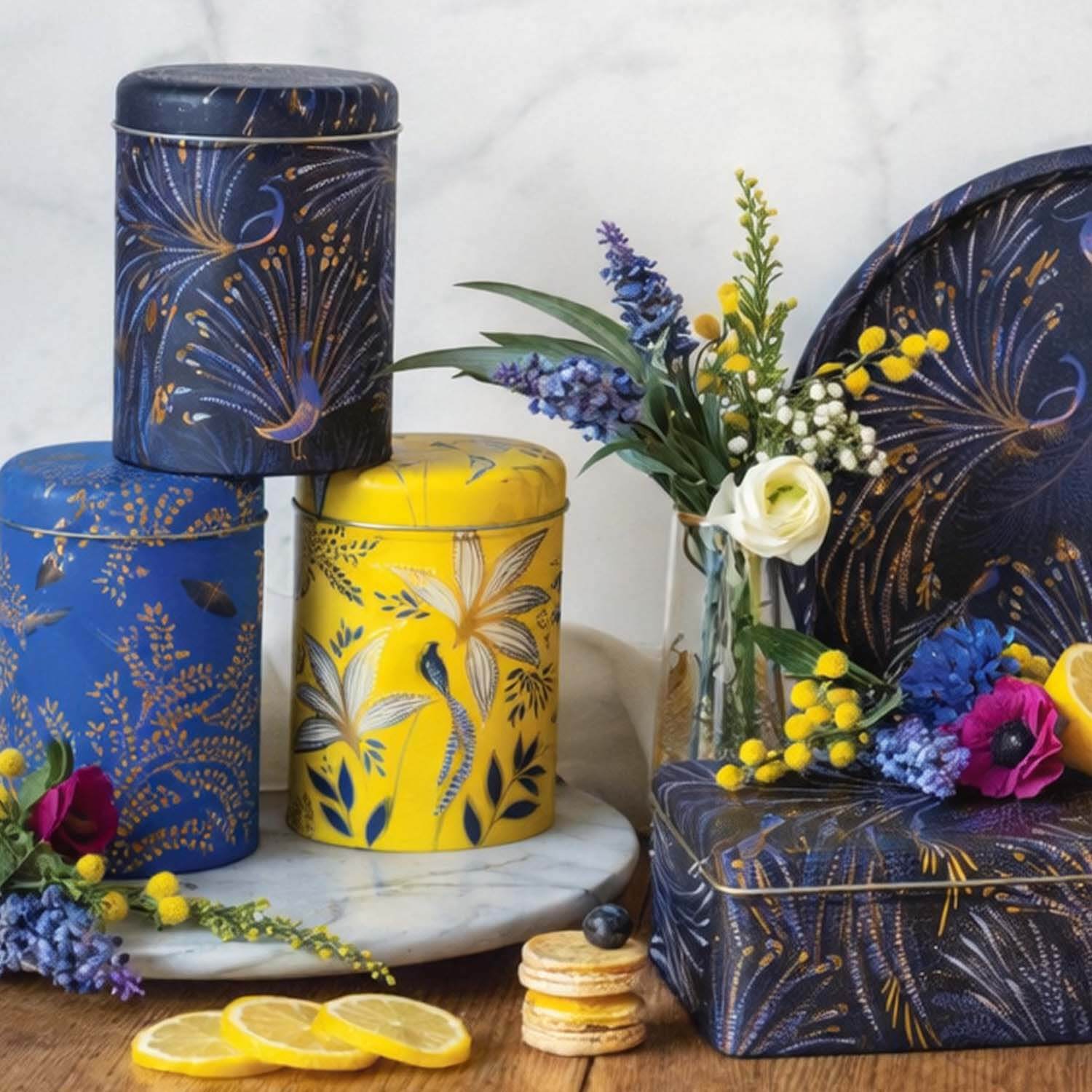 Sara Miller London Anniversary Round Caddies - Set Of 3 - Image 2