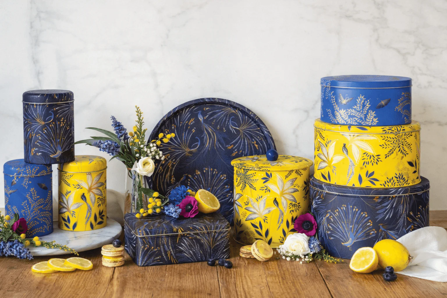 Sara Miller London Anniversary Round Caddies - Set Of 3 - Image 3