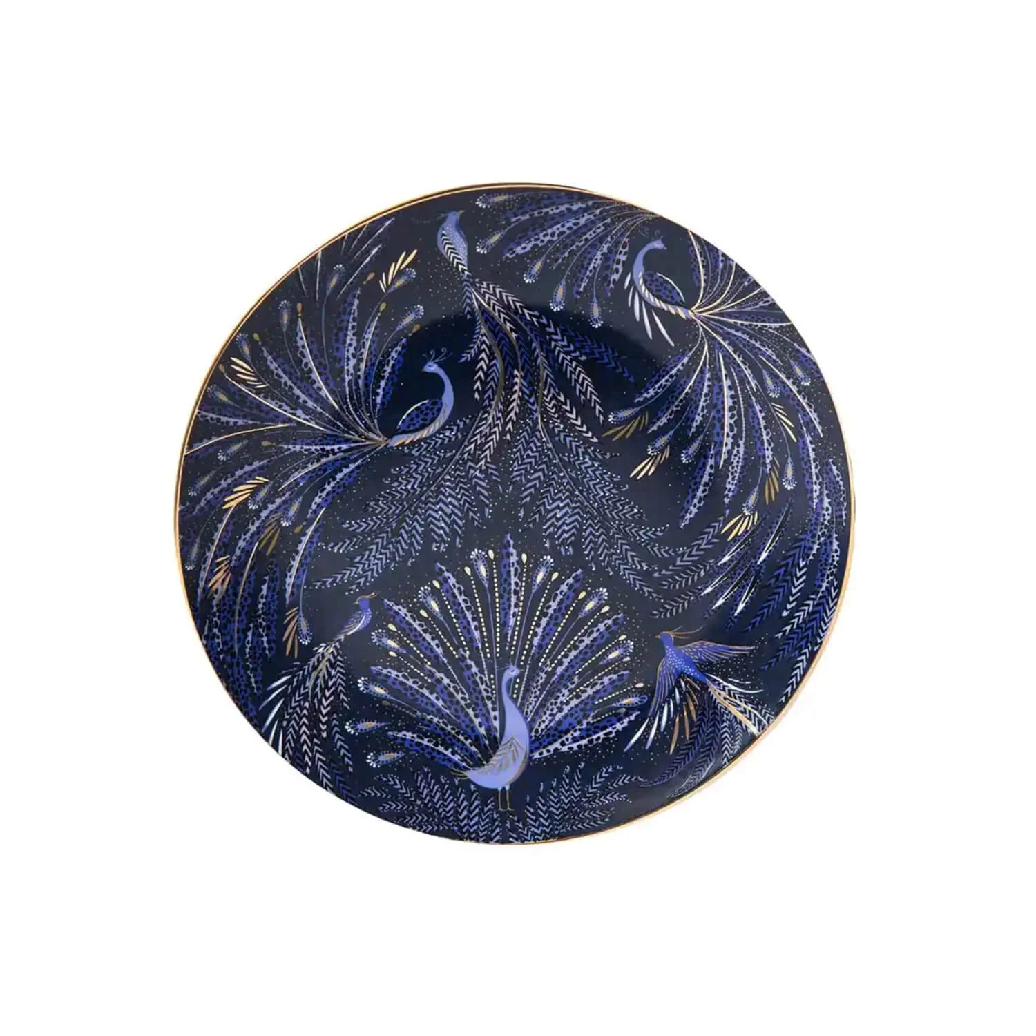 Sara Miller London Anniversary Set of 4 Fine China Cake Plates - Image 2