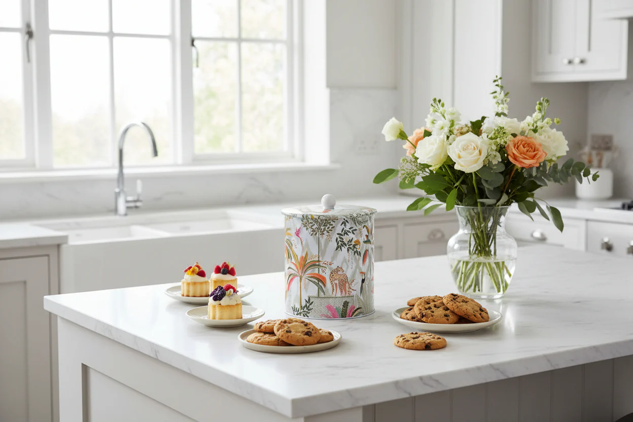 Sara Miller London Biscuit Barrel - Palm Garden - Image 2