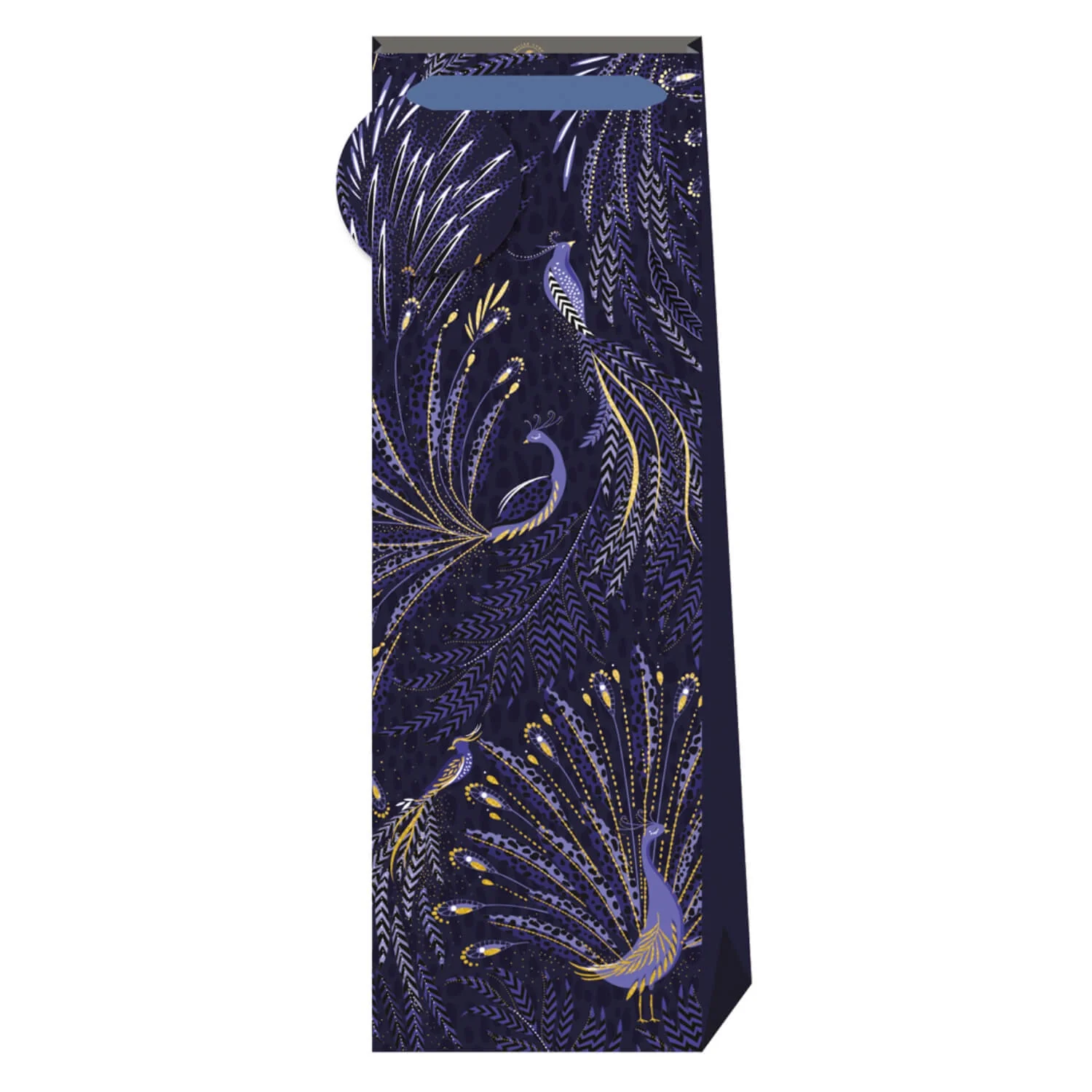 Sara Miller London Bottle Bag - Peacock Parade - Deep Indigo