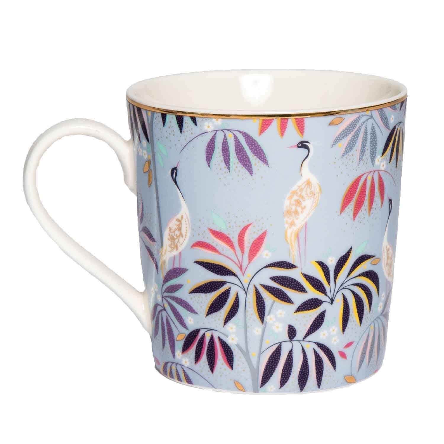 Sara Miller London India 340ml Mug - Crane Garden - Image 2