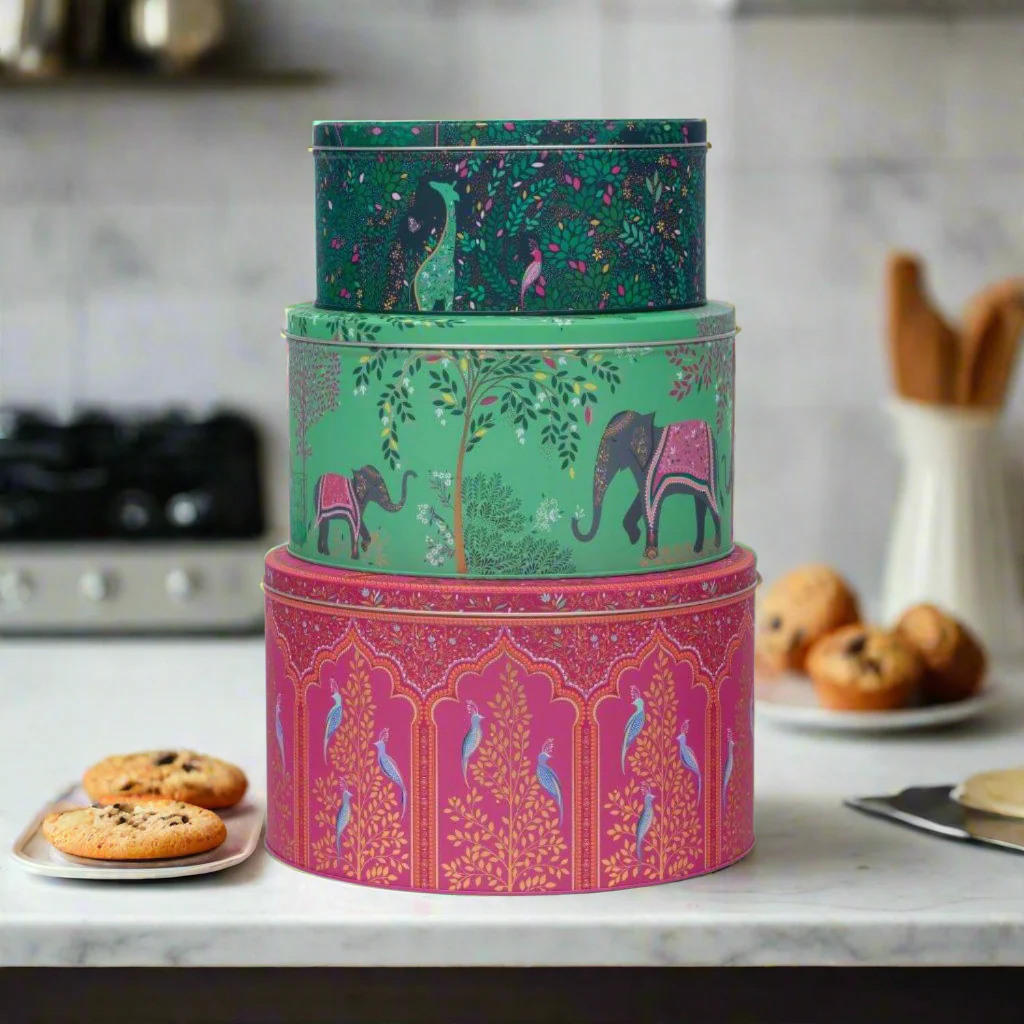 Sara Miller London Set of 3 Round Cake Tins - India - Image 2