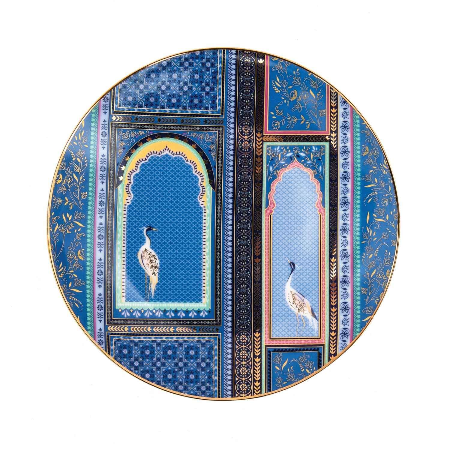 Sara Miller London India Set Of 4 Cake Plates - Assorted - Image 8