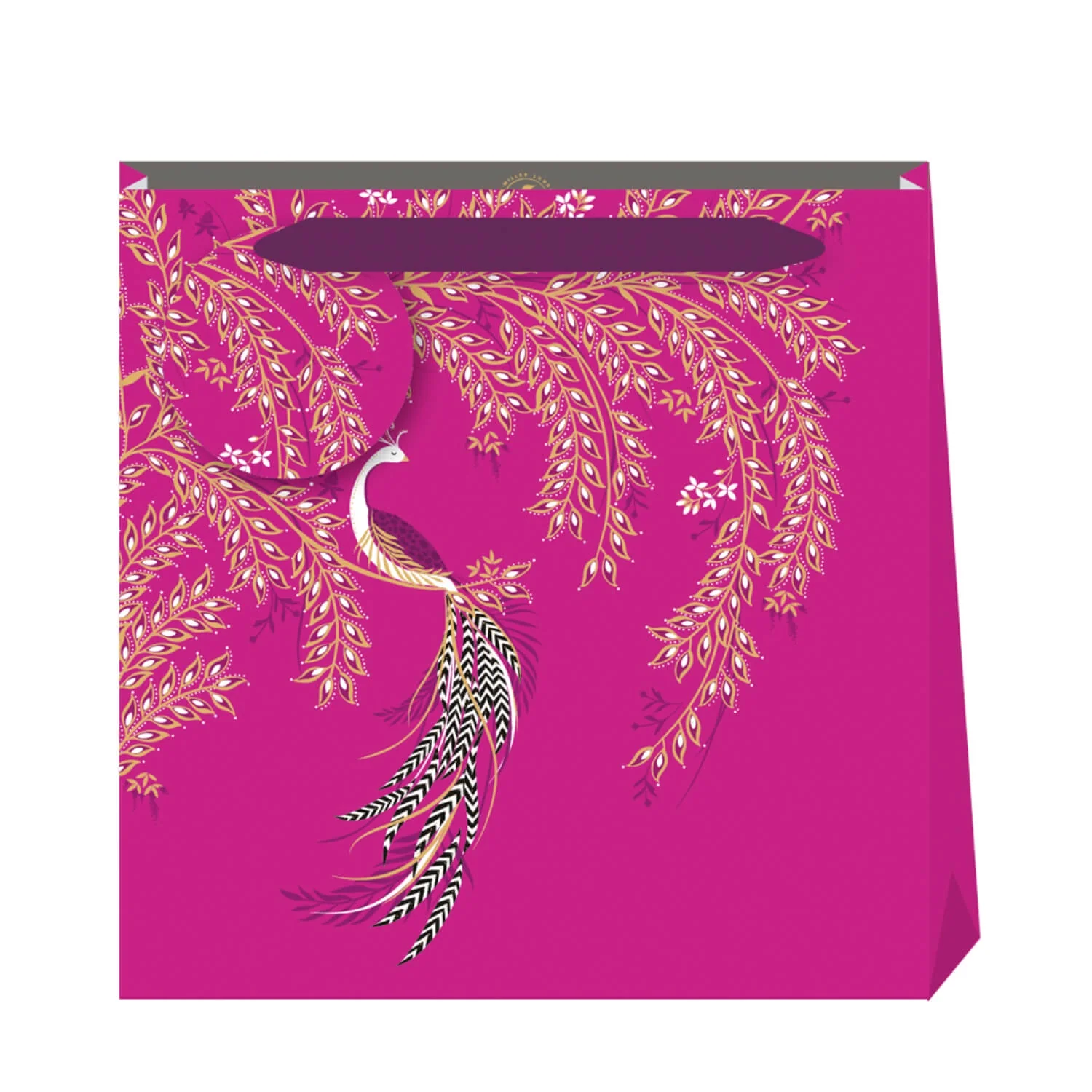Sara Miller London Medium Gift Bag - Elegant Bird - Pink