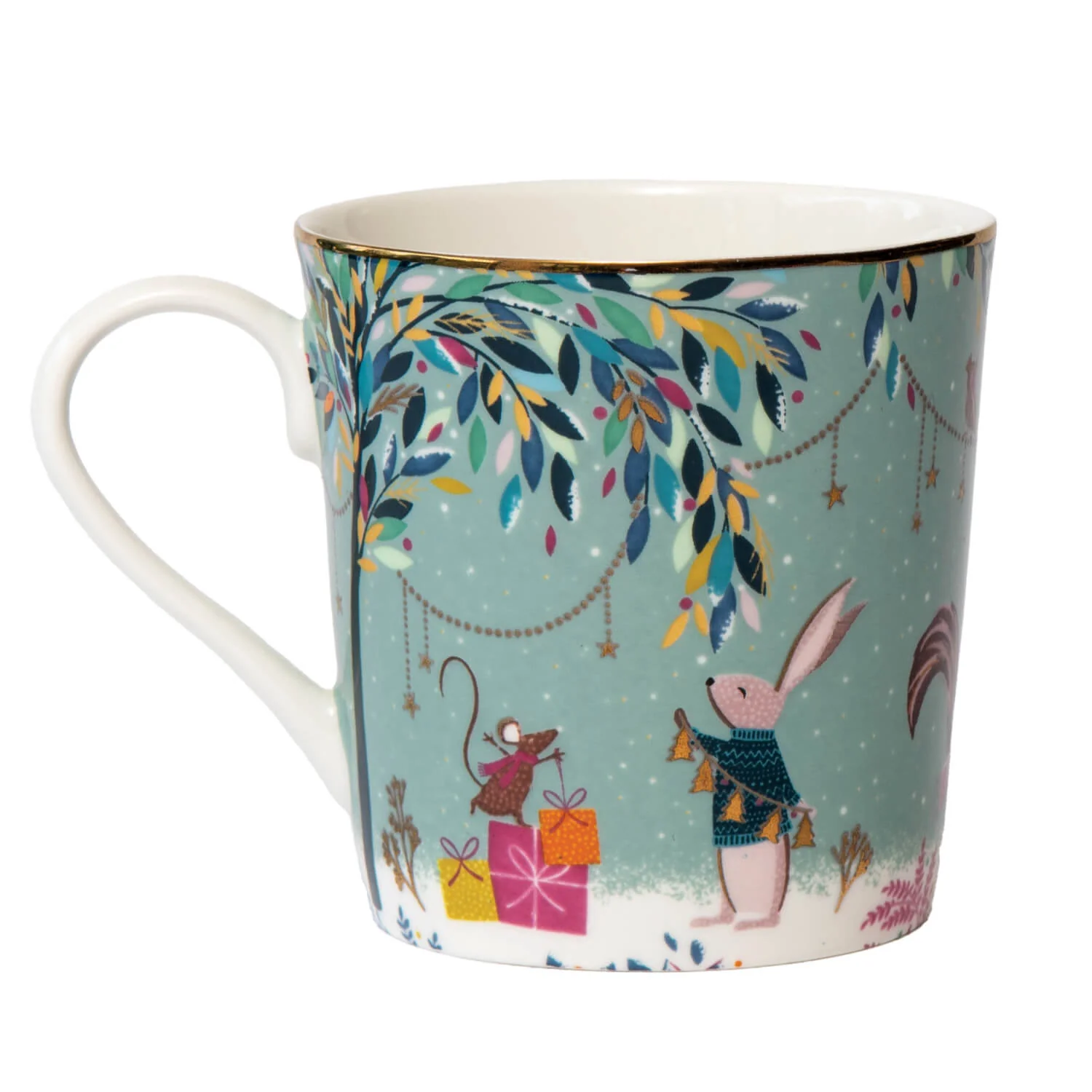 Sara Miller London Woodland Tales 340ml Mug - Merry Band - Image 2