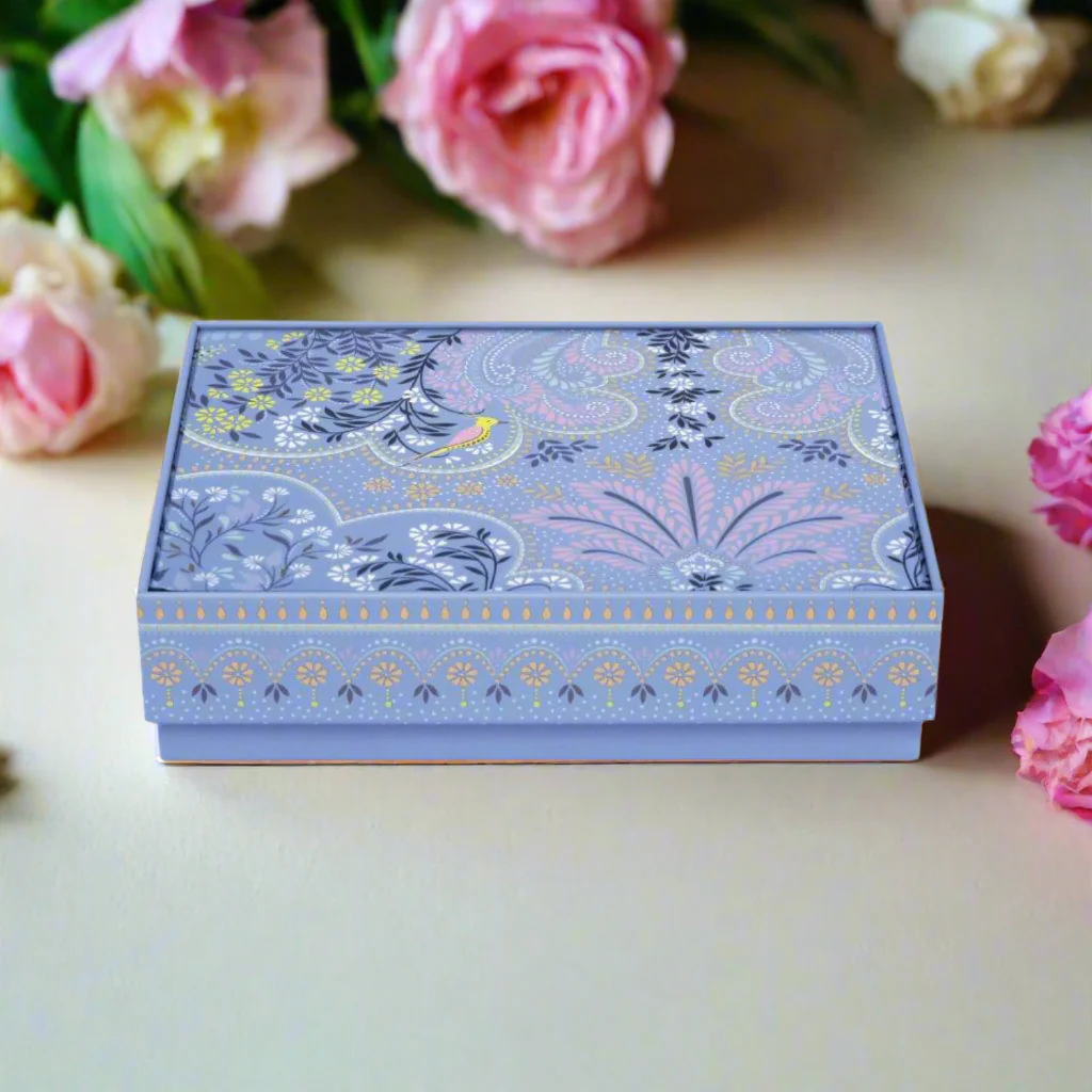 Sara Miller Medium Rectangular Tin - Filigree - Image 2