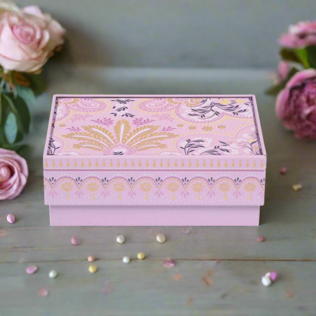 Sara Miller Small Rectangular Tin - Filigree - Image 2