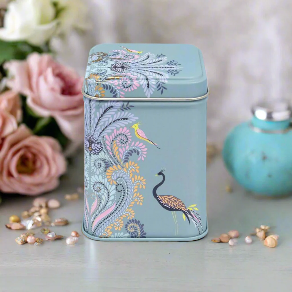 Sara Miller Small Square Tin - Filigree - Image 2