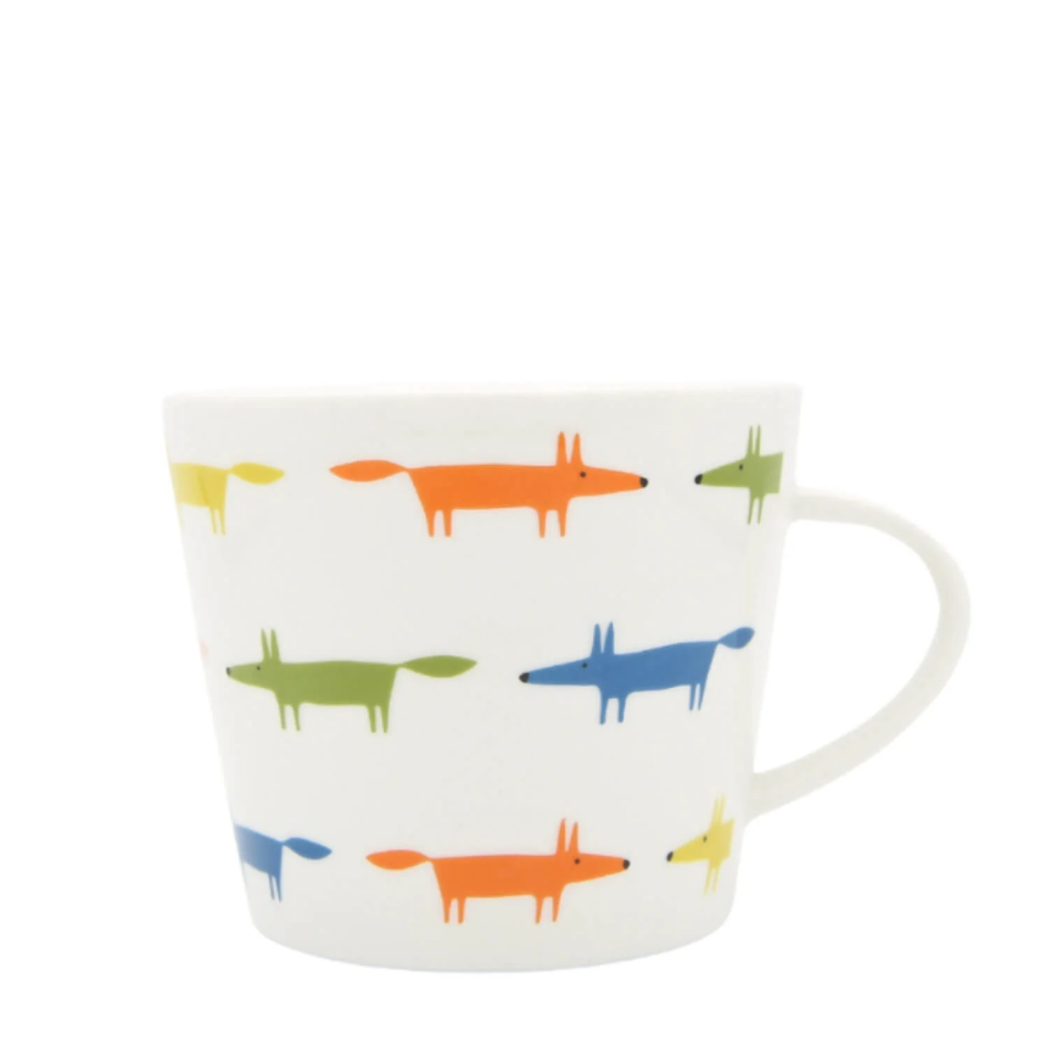 Scion Living Midi Fox350ml Porcelain Mug - Multi Coloured