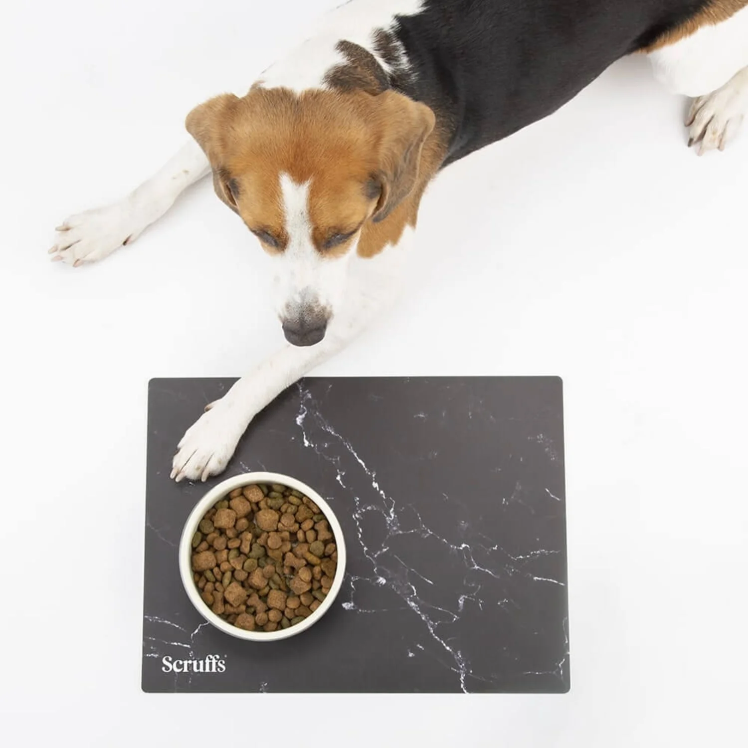 Scruffs® 40cm x 30cm Pet Placemat - Black Marble - Image 5