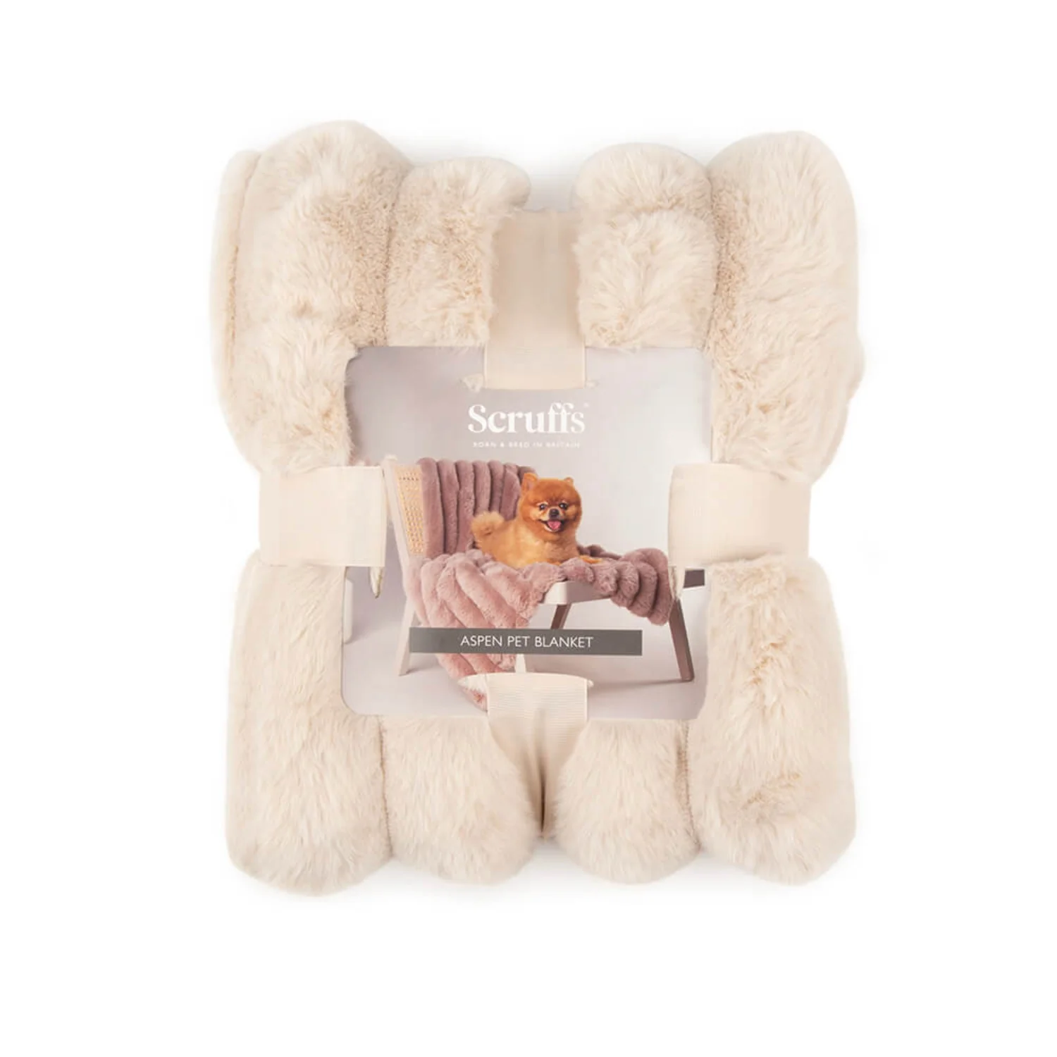 Scruffs® Aspen 100cm x 75cm Pet Blanket - Cream - Image 3