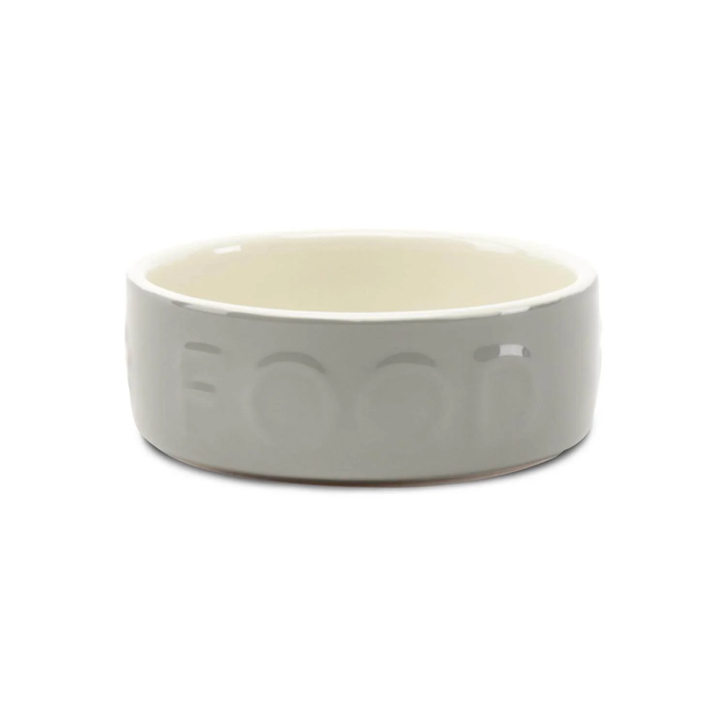 Scruffs Classic 13cm Stoneware Pet Food Bowl - Grey