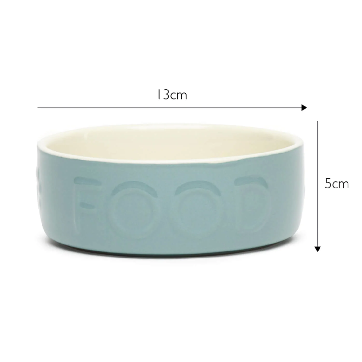 Scruffs Classic 13cm Stoneware Pet Food Bowl - Sage Green - Image 4