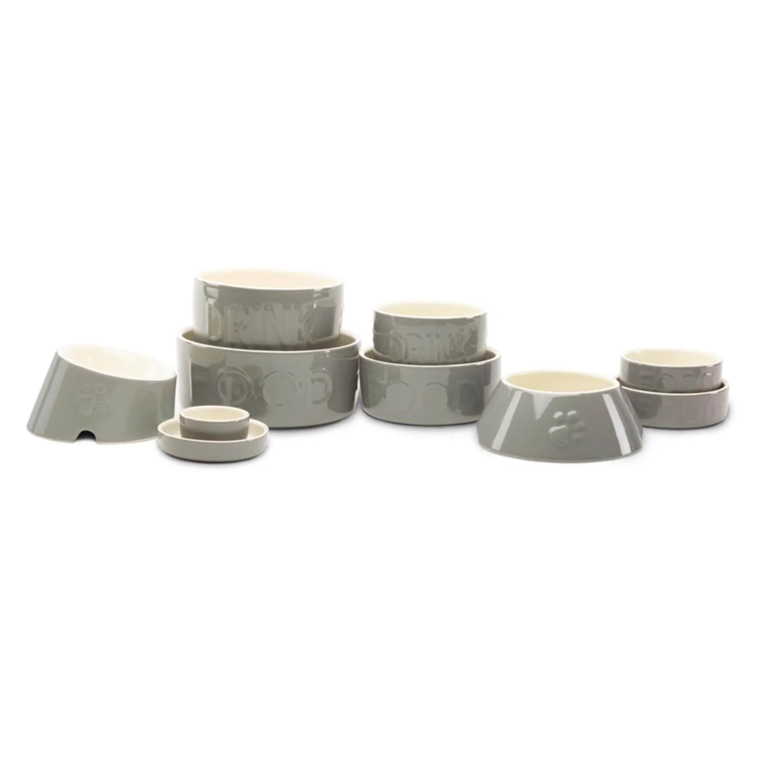 Scruffs Classic 13cm Stoneware Pet Food Saucer - Grey - Image 5