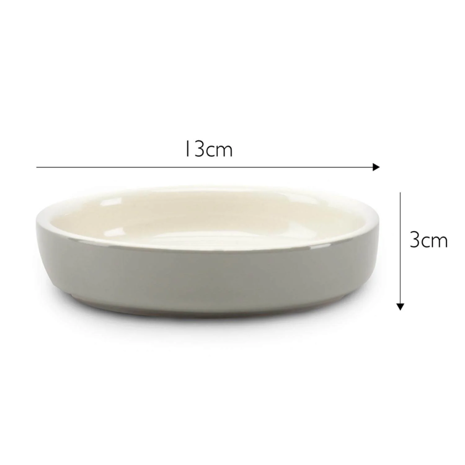 Scruffs Classic 13cm Stoneware Pet Food Saucer - Grey - Image 6