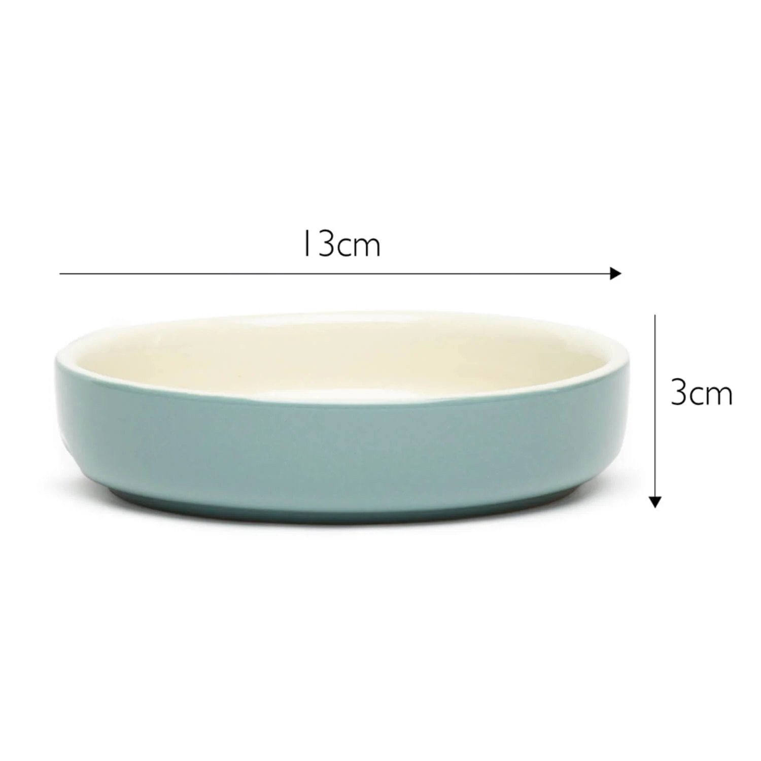 Scruffs Classic 13cm Stoneware Pet Food Saucer - Sage Green6 - Image 4