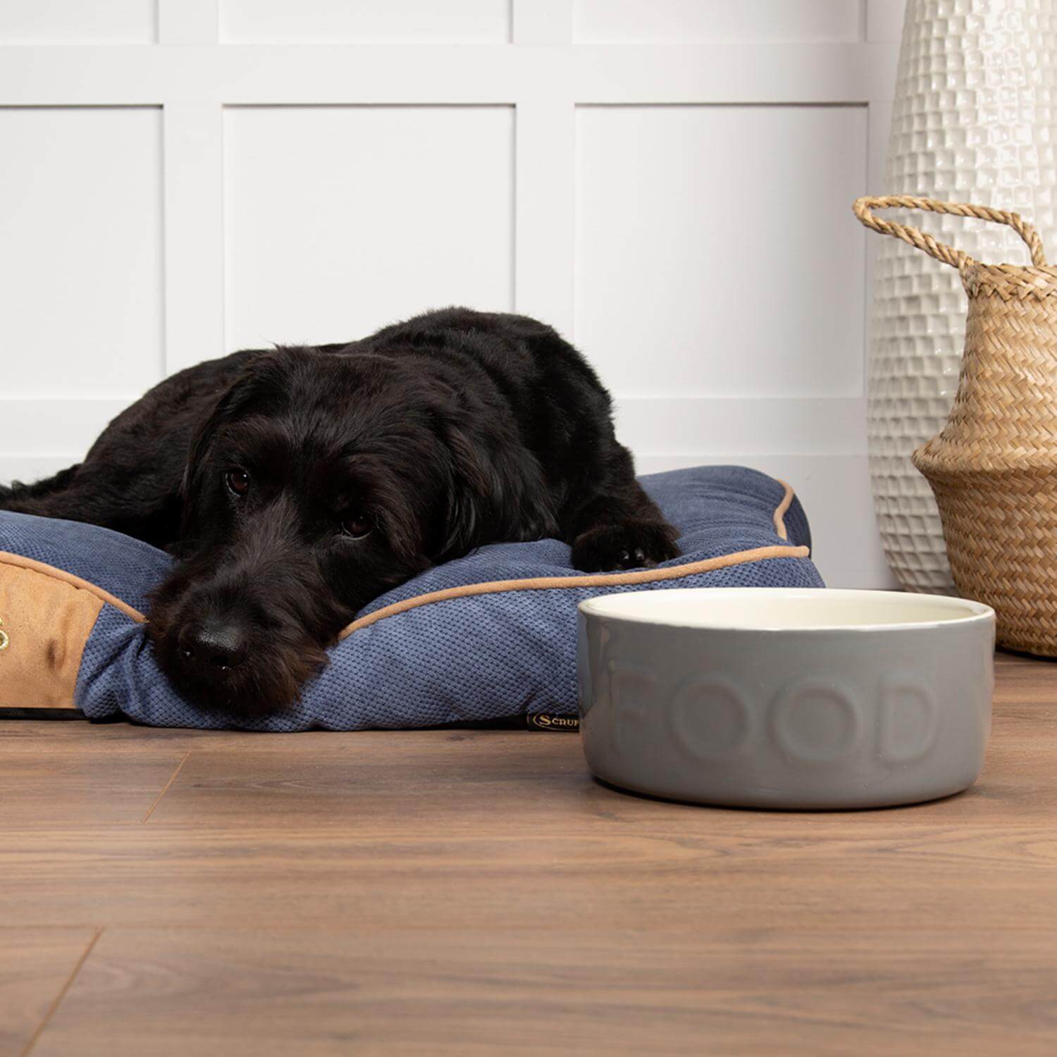 Scruffs Classic 19cm Stoneware Pet Food Bowl - Grey - Image 4