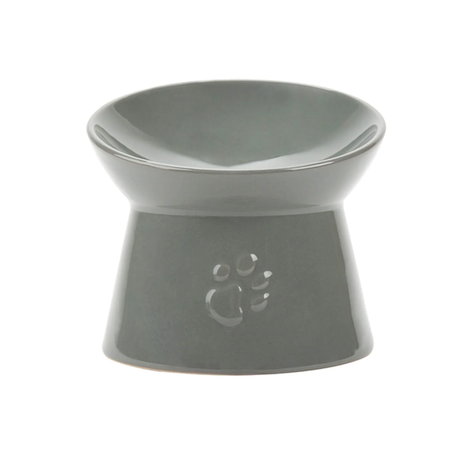 Scruffs Classic Raised Cat Feeder Bowl - Grey