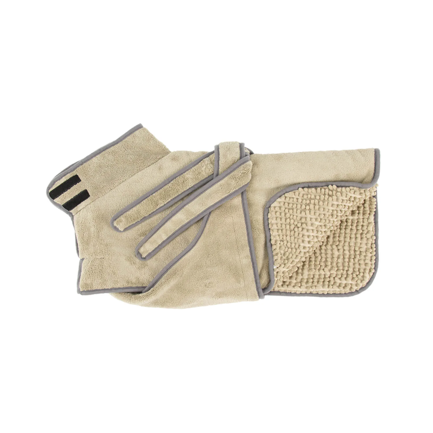 Scruffs Expedition Deluxe Noodle & Microfibre Dog Drying Coat - Medium - Khaki Green - Image 2