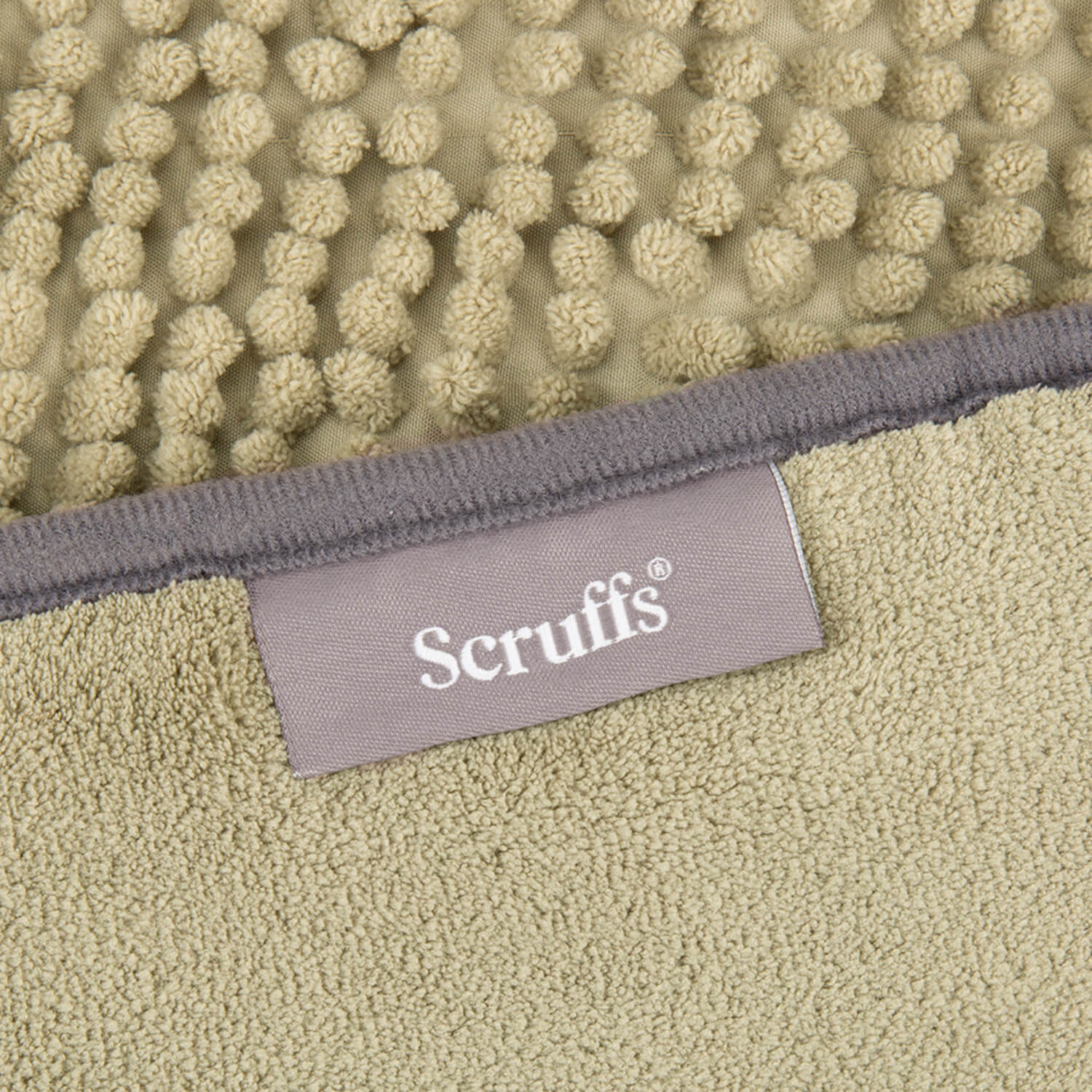 Scruffs Expedition Deluxe Noodle & Microfibre Dog Drying Coat - Medium - Khaki Green - Image 3