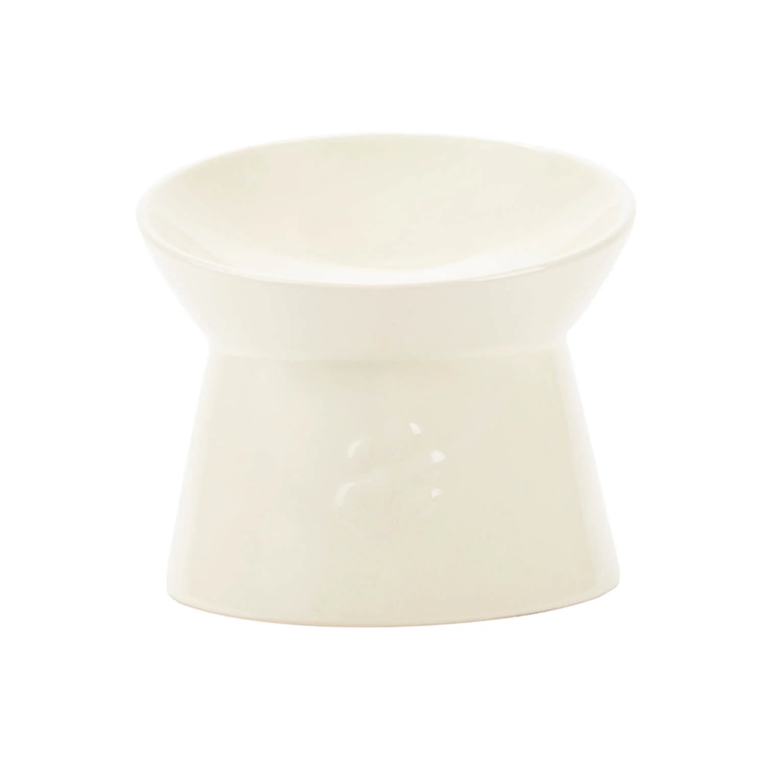 Scruffs Icon 12cm Stoneware Raised Cat Food Bowl - Cream