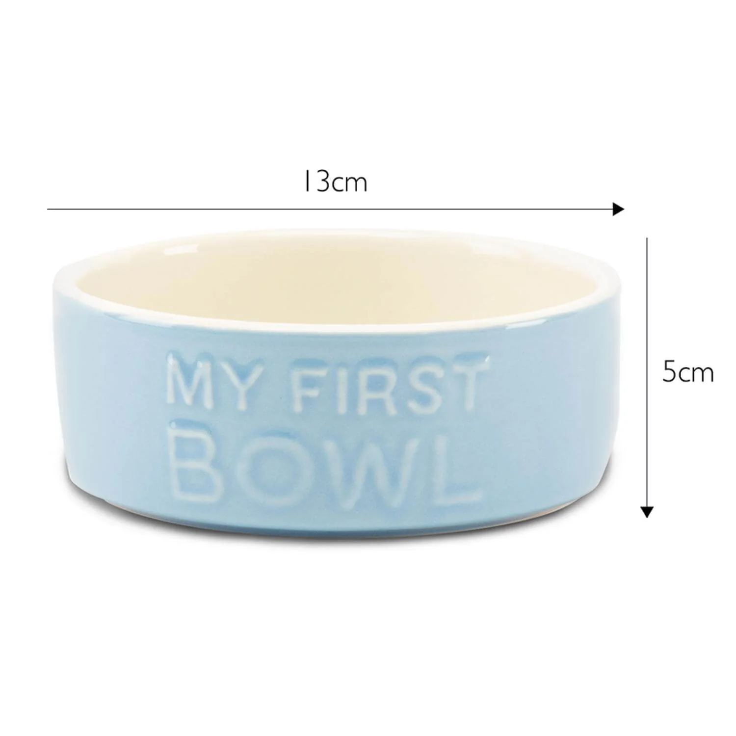 Scruffs My First 13cm Stoneware Bowl - Blue - Image 6