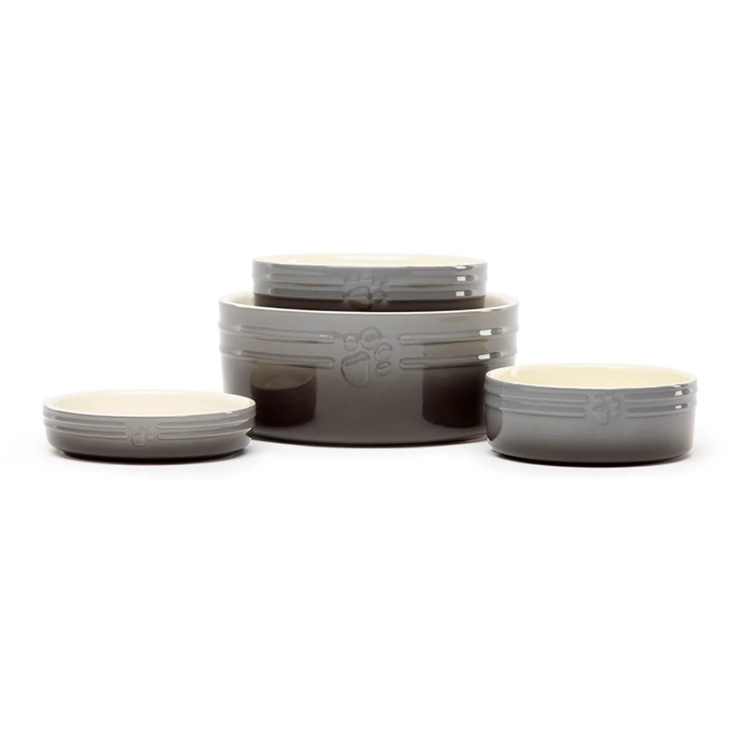 Scruffs Ombré 13cm Stoneware Pet Bowl - Grey - Image 5
