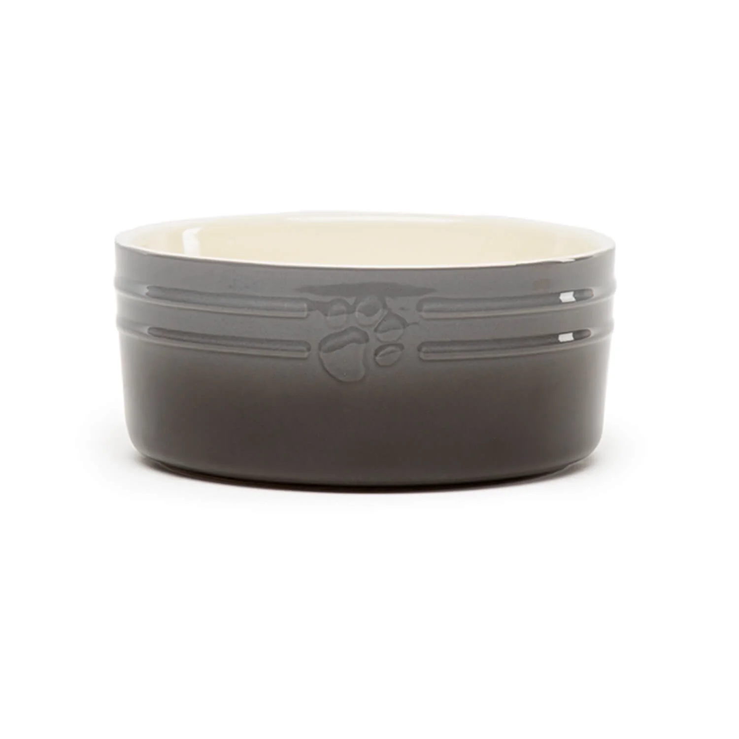 Scruffs Ombré 19cm Stoneware Pet Bowl - Grey